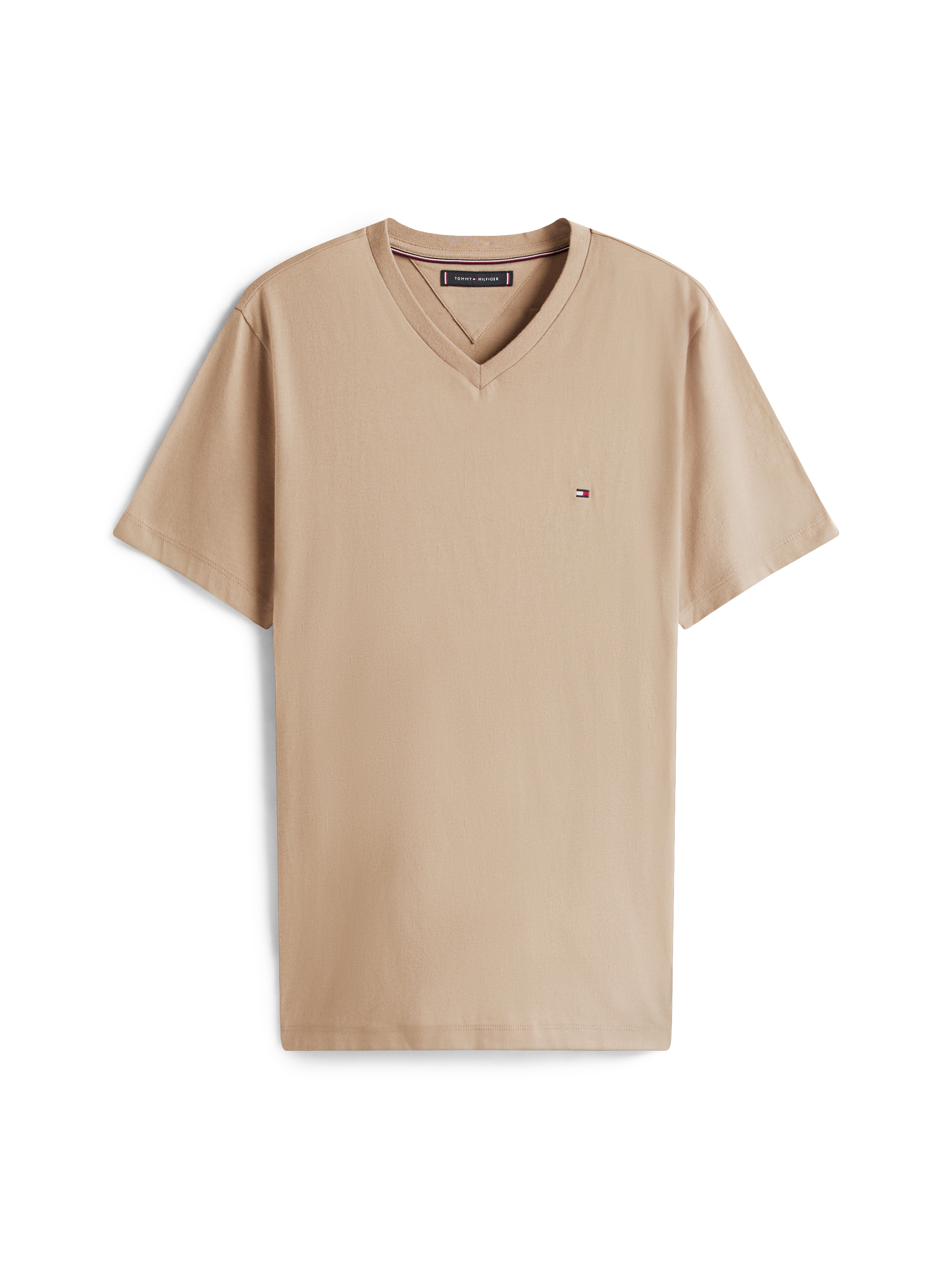 Tommy Hilfiger V-Shirt »ESSENTIAL V-NECK« unifarben, casual, regular fit, Baumwolle,