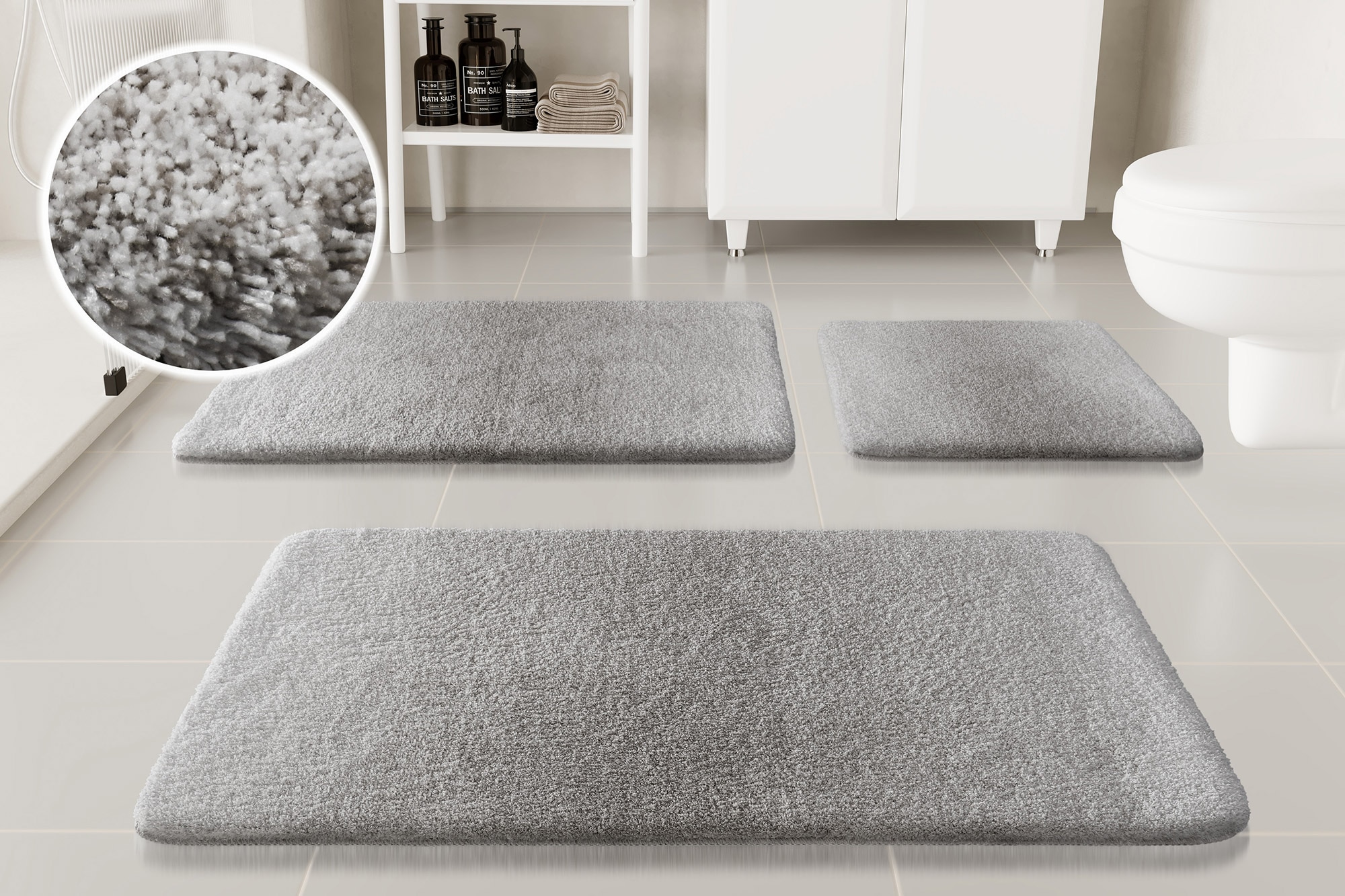 OTTO home Badematte "Utta" Höhe 25 mm rutschhemmend beschichtet schnell tro günstig online kaufen