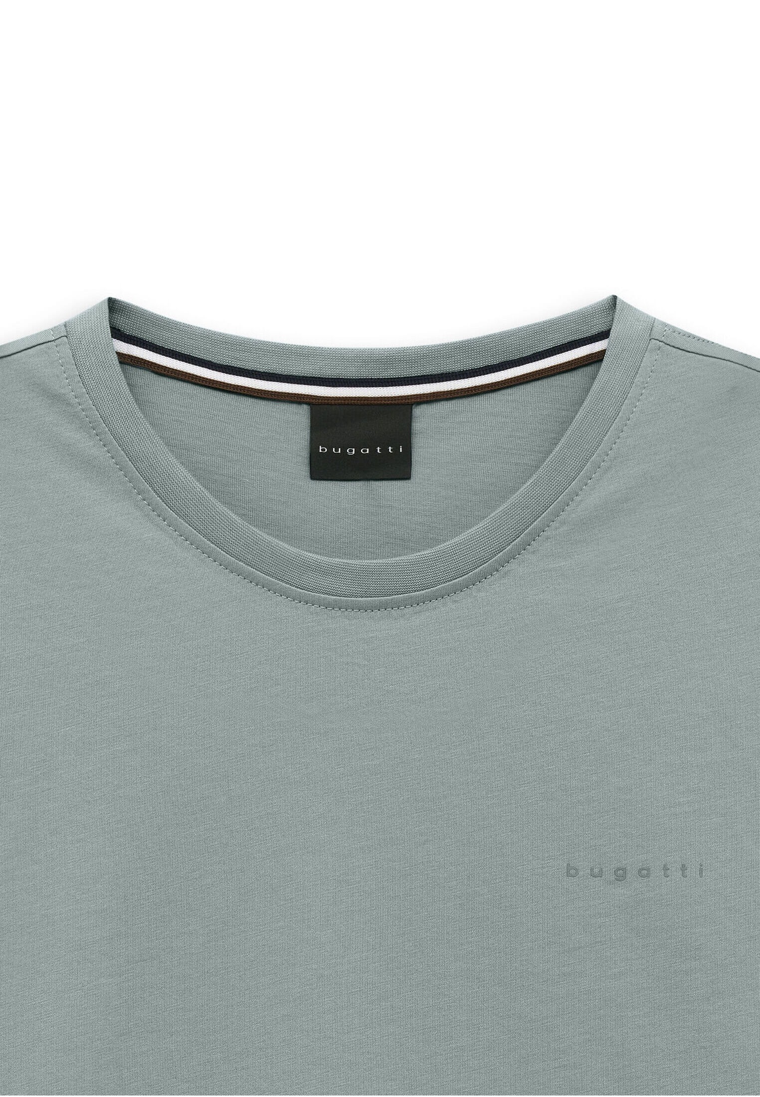 bugatti T-Shirt "Basic" aus Baumwolle Modern Fit Rundhals günstig online kaufen