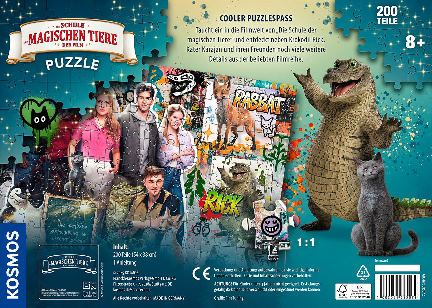 Kosmos Puzzle »Die Schule der magischen Tiere, Teamwork« Made in Germany