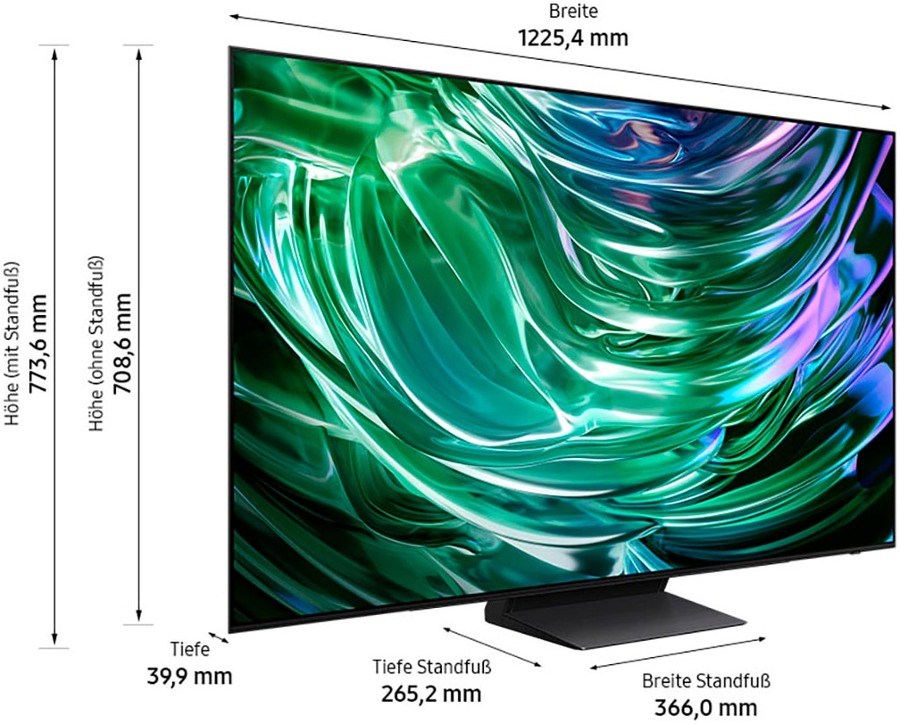Samsung OLED-Fernseher »GQ55S90DAE«, 4K Ultra HD, Smart-TV, Neural Quantum 4K AI Gen2 Prozessor, Gaming Hub, bis zu 144Hz