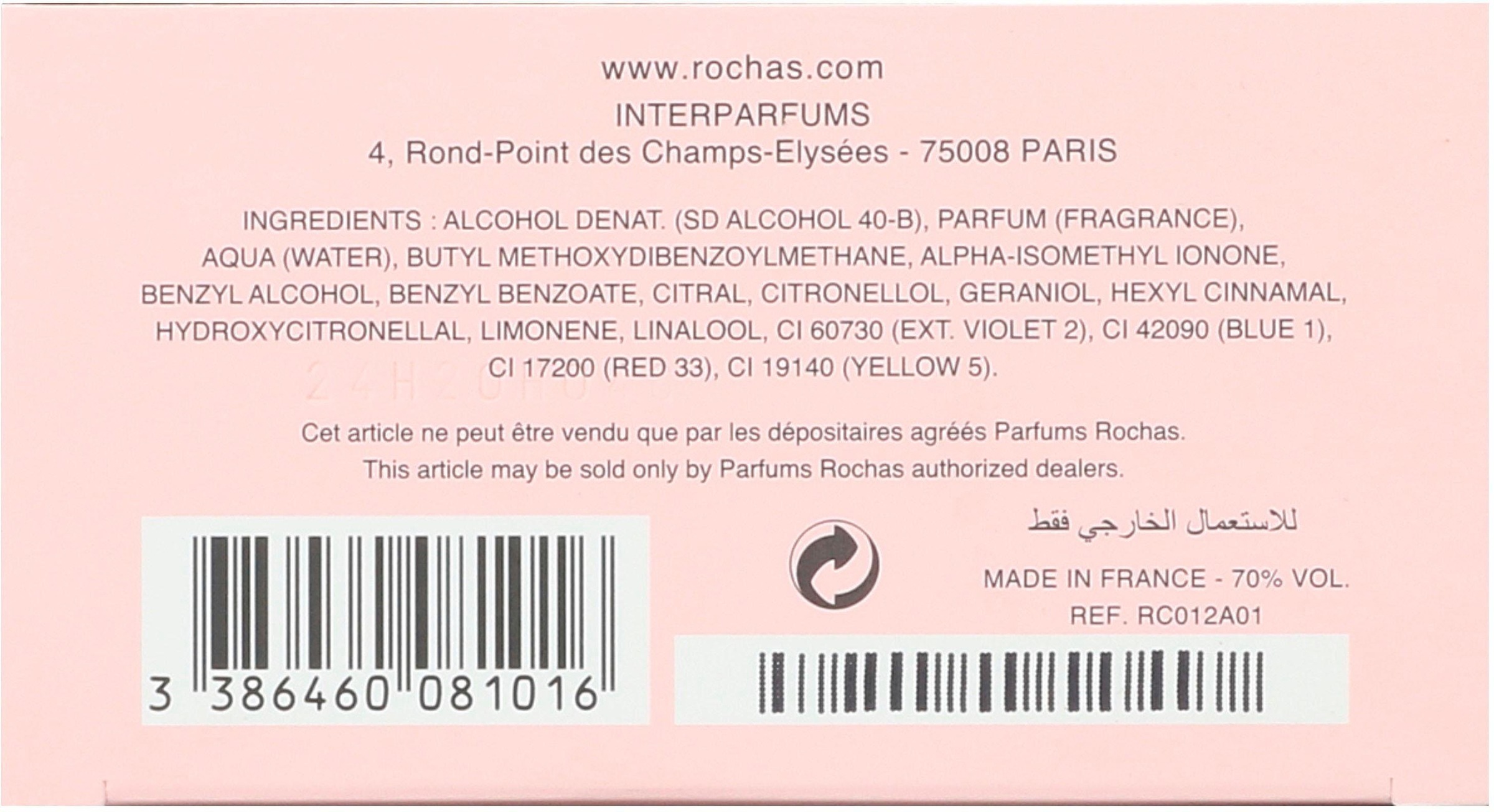 Rochas Eau de Parfum »Mademoiselle«, Süßer Damenduft mit Orange, Süßigkeitenapfel, Jasmin und Vanille.