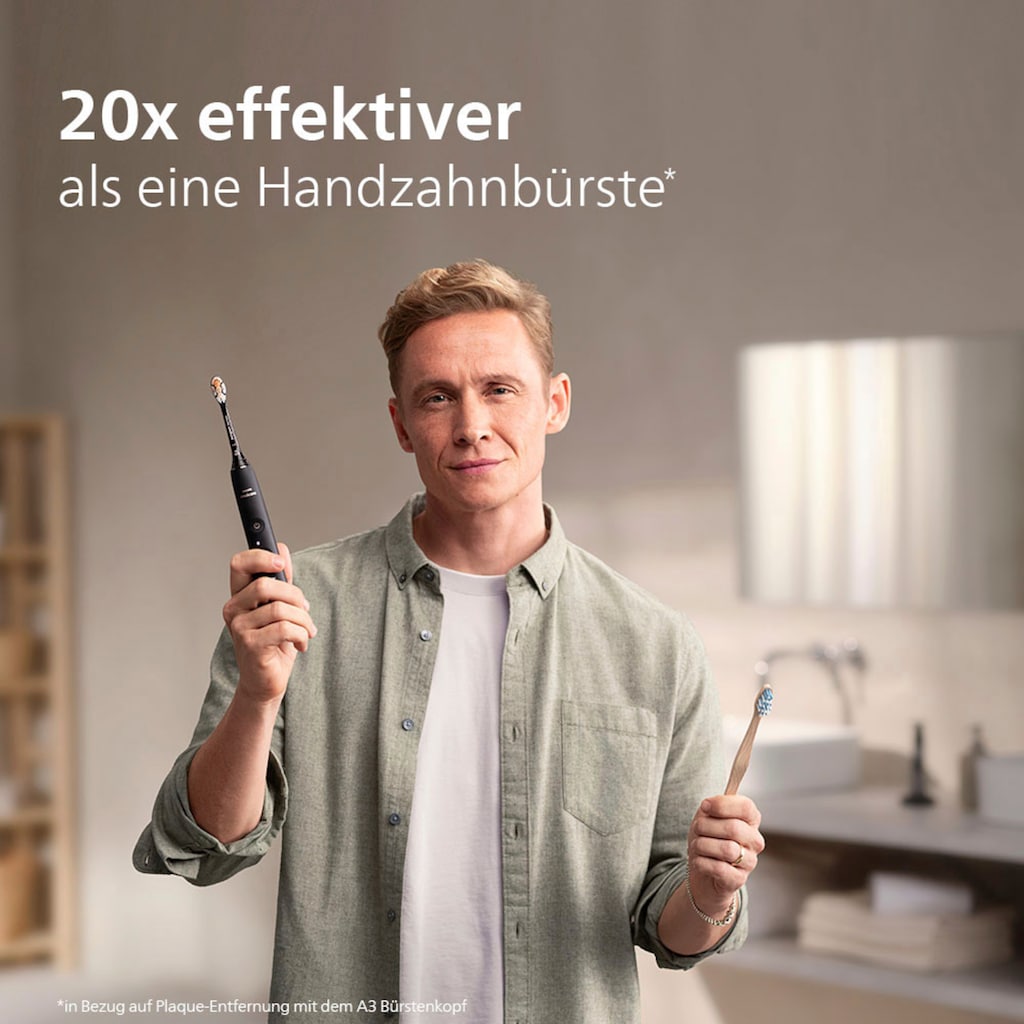 Philips Sonicare Elektrische Zahnbürste »DiamondClean 9400, HX9917«, 2 St. Aufsteckbürsten