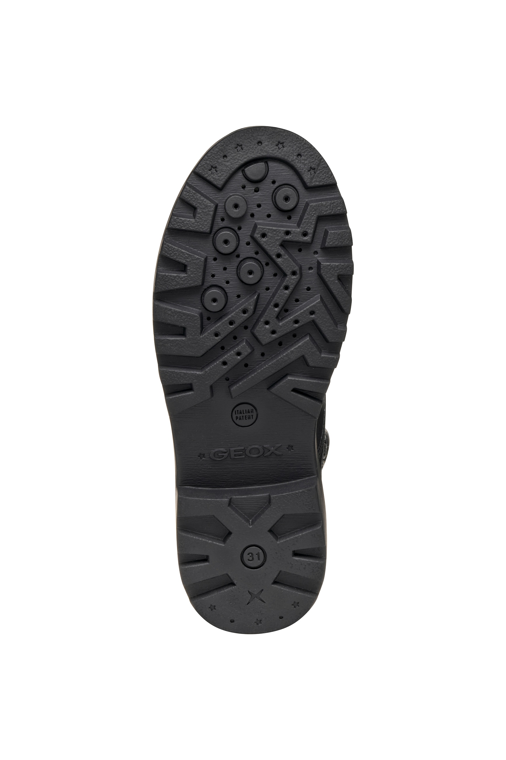 Geox Schnürboots »J CASEY GIRL«  Schnürstiefelette mit Glitter-Stern, Größenschablone zum Download