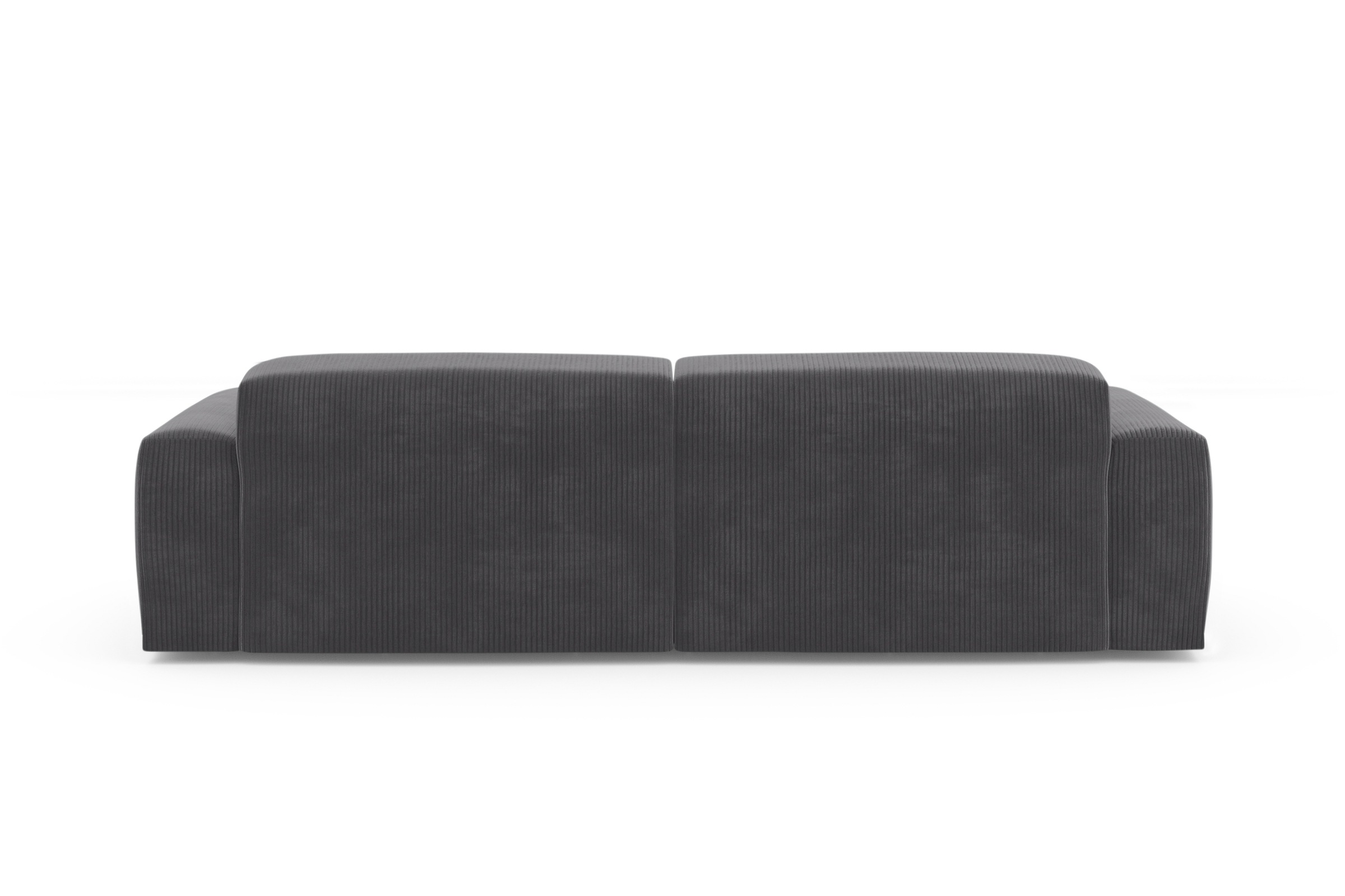 TRENDMANUFAKTUR Ecksofa »Braga, mit hochwertigem Kaltschaum, L-Form, in Cord erhältlich«, (2 St.), modernes Sofa, Couch mit hohem Sitzkomfort, 255/72/160 cm (B/H/T)