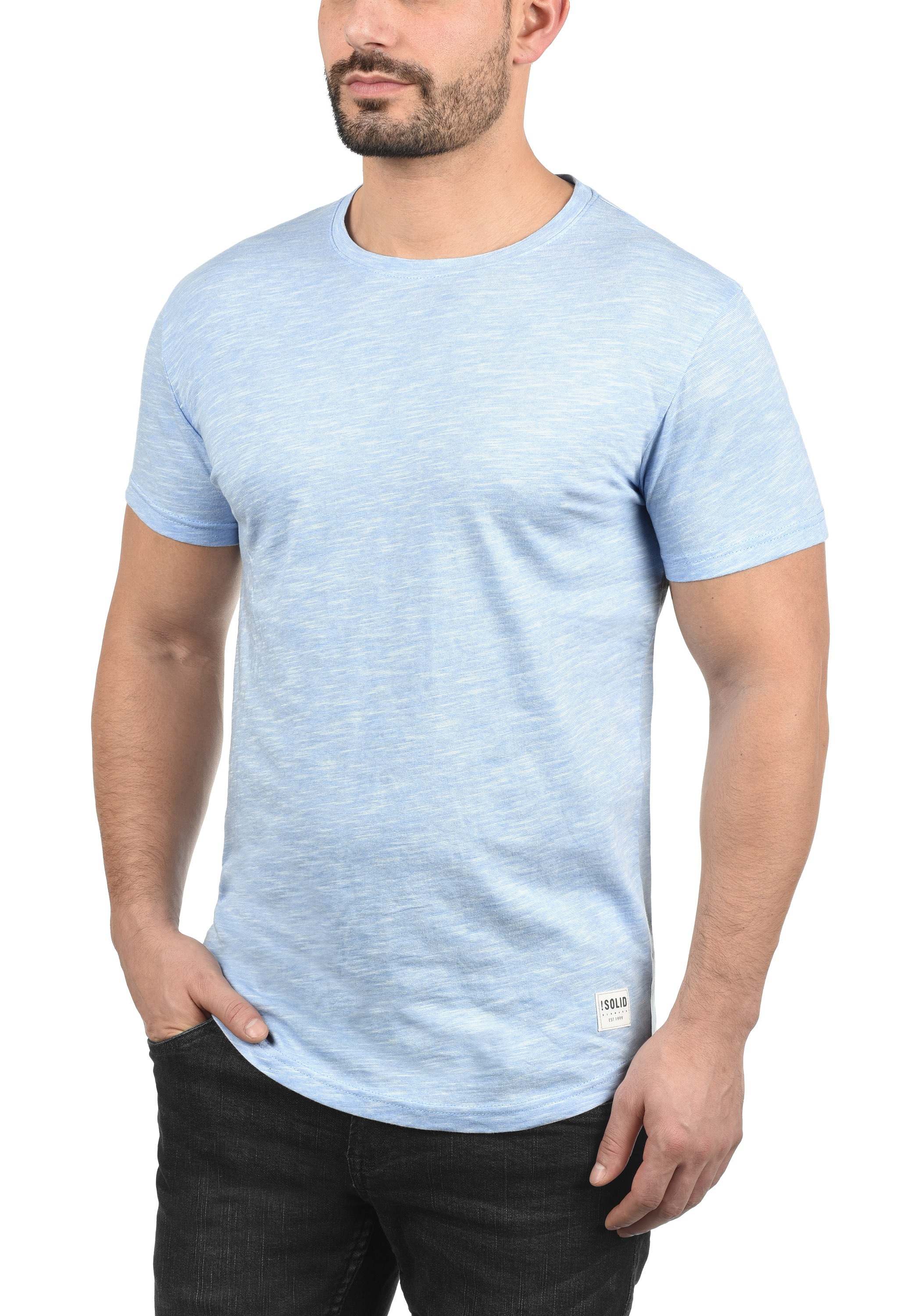 !Solid Rundhalsshirt »Rundhalsshirt SDFigos«