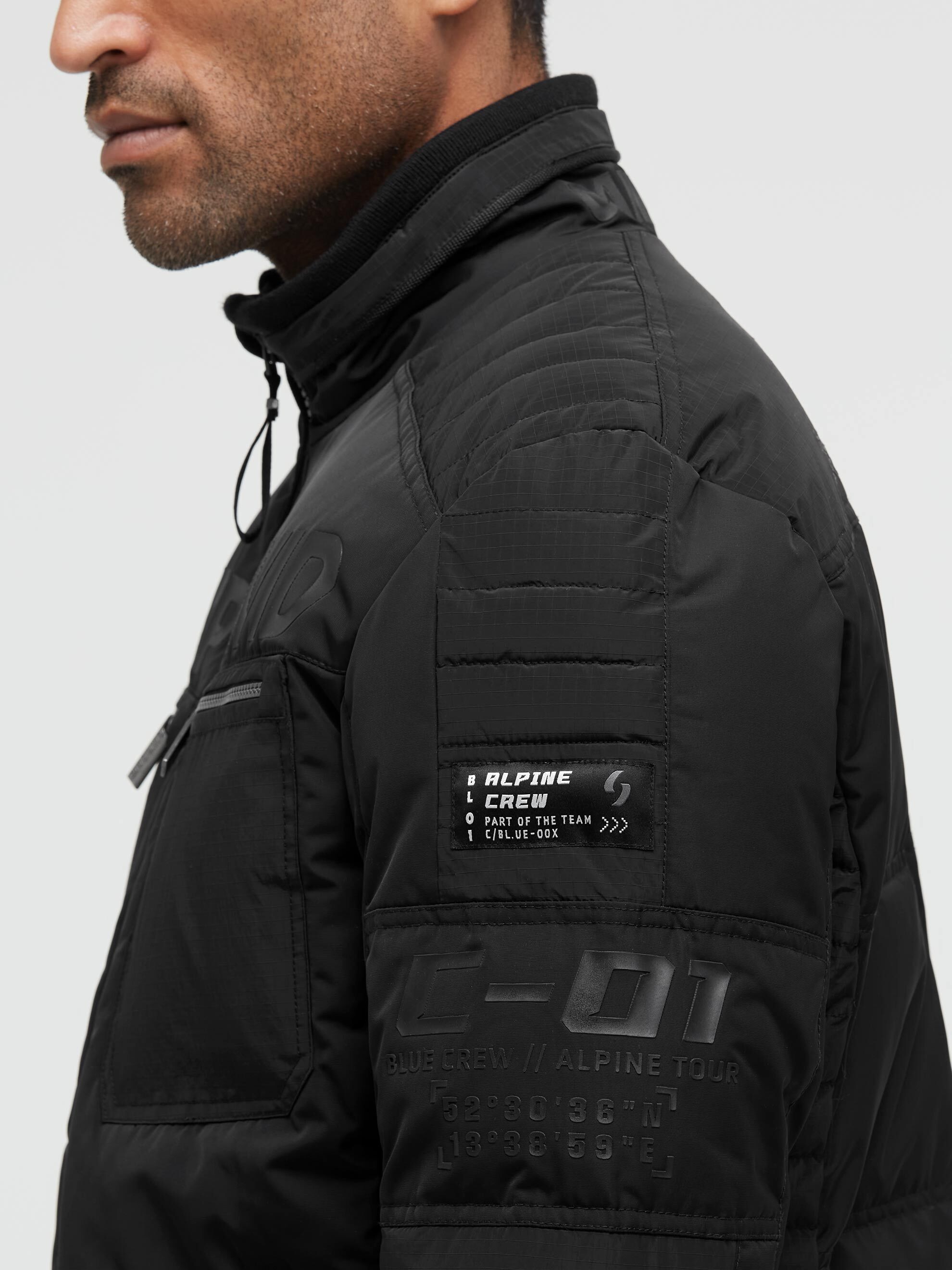 CAMP DAVID Winterjacke ohne Kapuze mit Windbreaker-Bündchen
