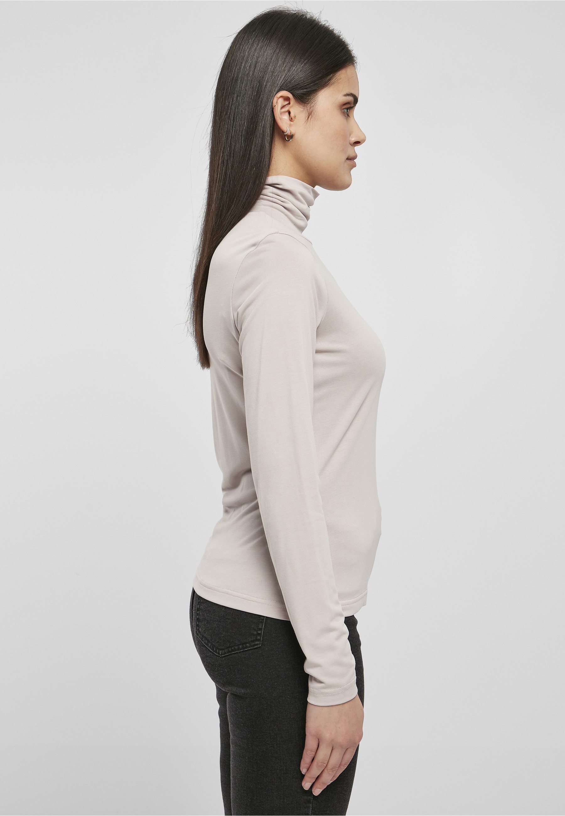 URBAN CLASSICS Langarmshirt »Urban Classics Damen Ladies Modal Turtleneck Longsleeve« 1 Stk.