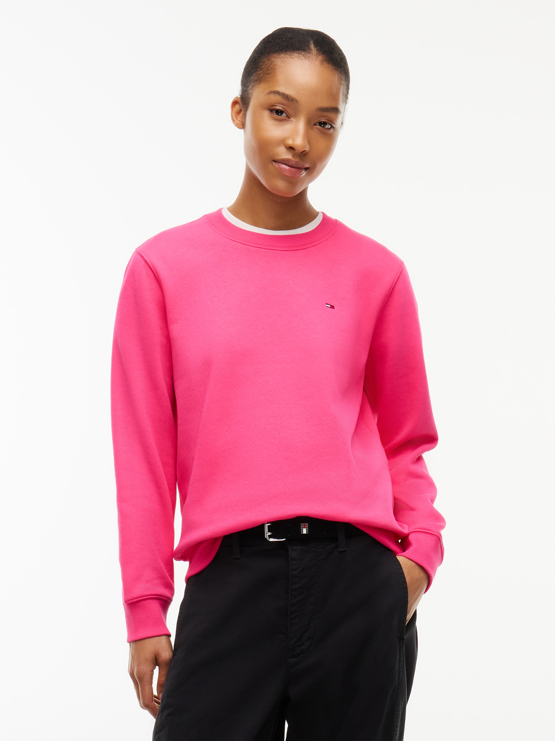 Tommy Jeans Sweatshirt "TJW REG S FLAG CREW", Baumwollmischung