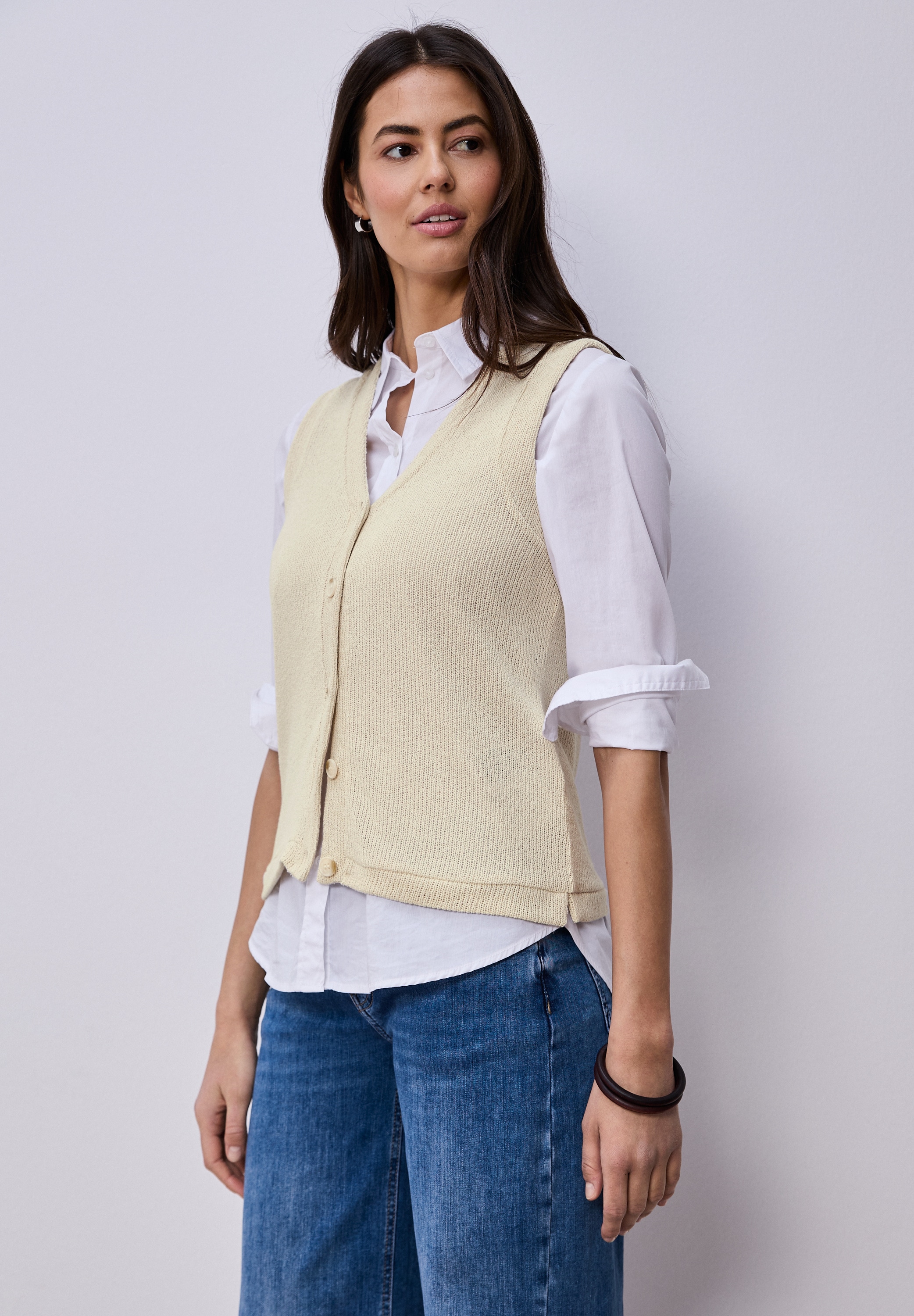 STREET ONE Kurzweste mit Knopfleiste günstig online kaufen