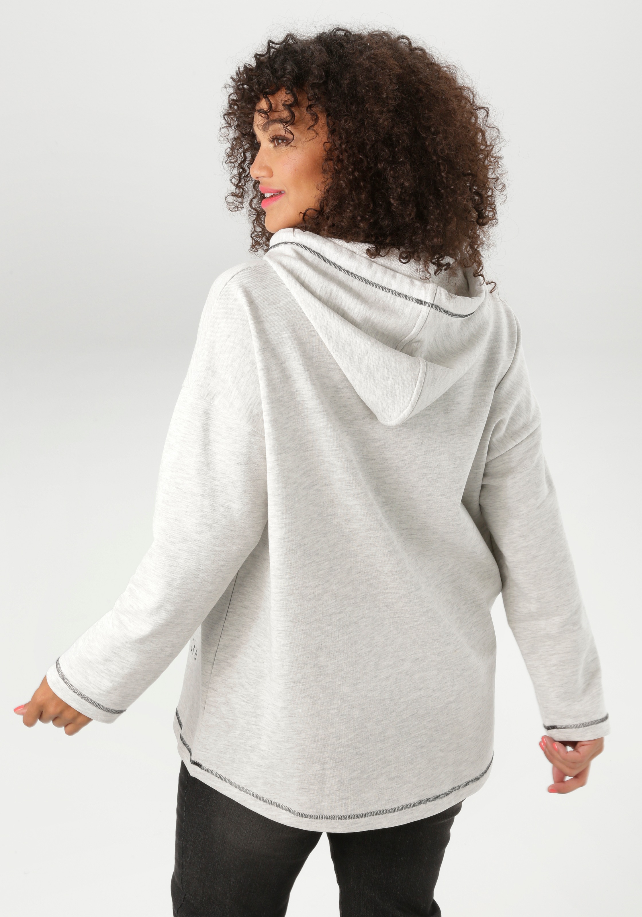 Aniston PLUS Sweatshirt mit großem Tigerprint - NEUE KOLLEKTION günstig online kaufen