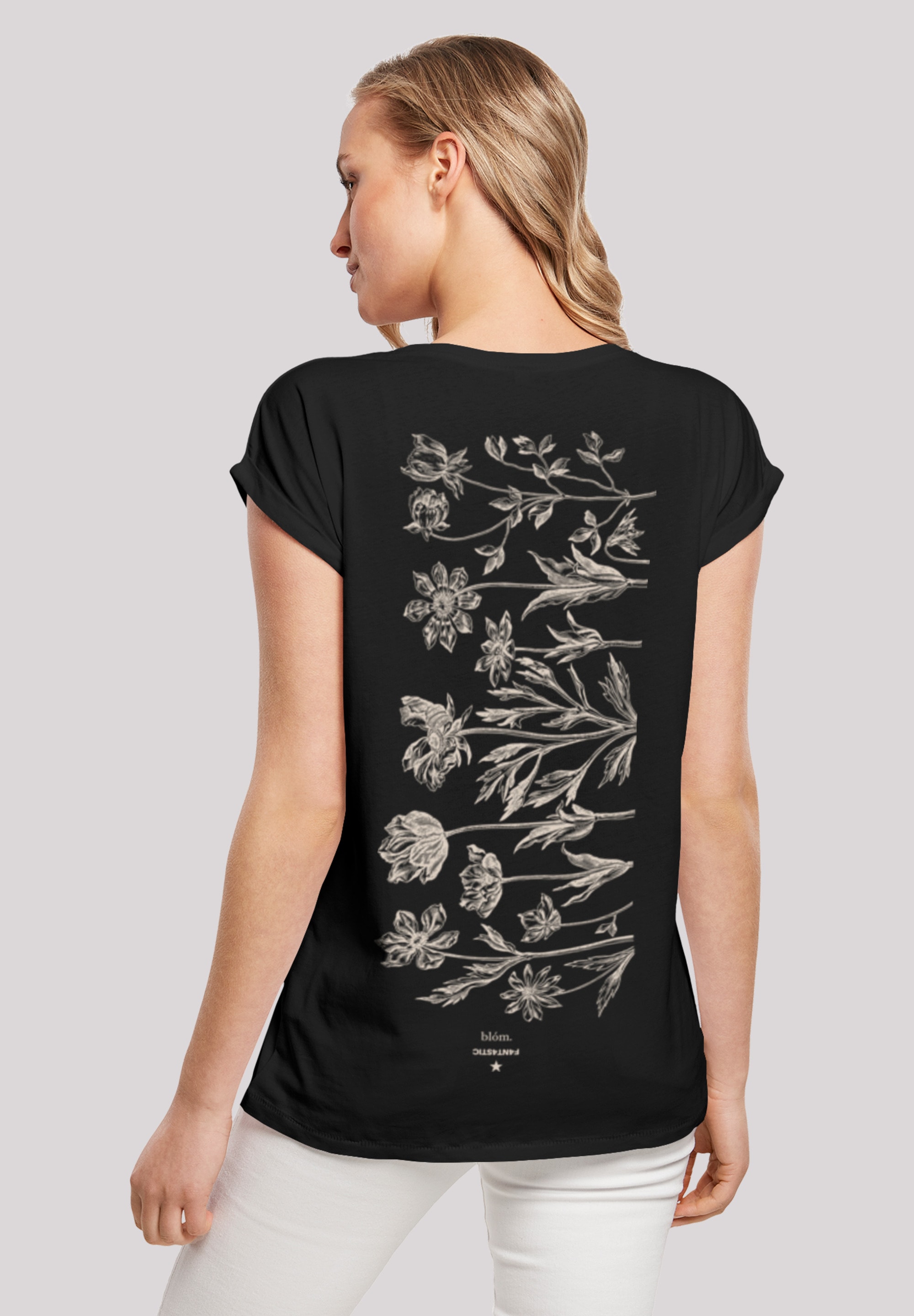 F4NT4STIC T-Shirt »Blumenmuster Blau«, Print online bestellen | BAUR | T-Shirts