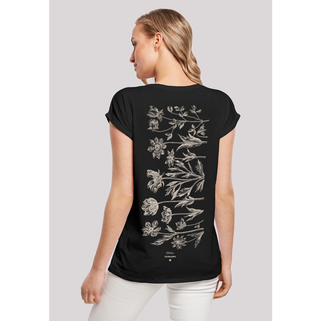 F4NT4STIC T-Shirt »Blumenmuster Blau«