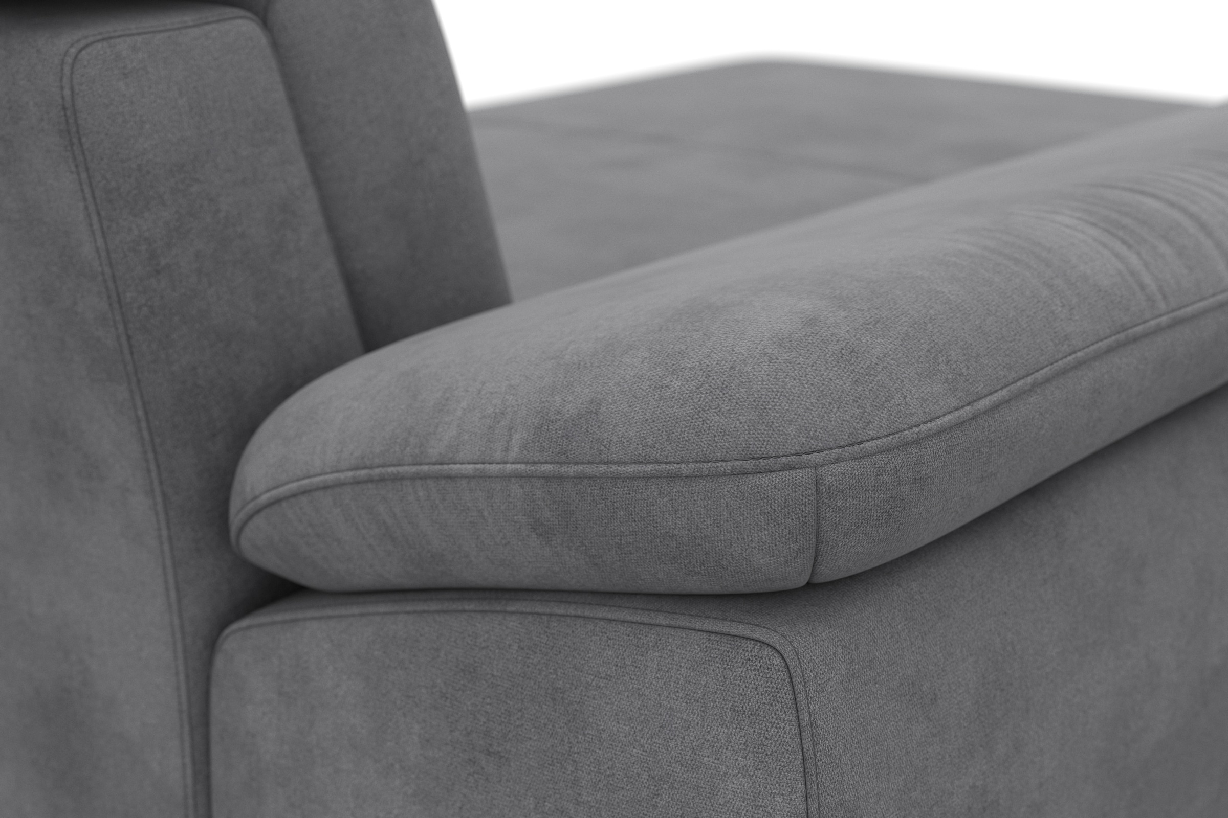 sit&more Wohnlandschaft »Cabrio U-Form, mit Sitztiefenverstellung, Arm- und Kopfteilverstellung«, 3 Nierenkissen, Federkern, optional Bettfunktion und Stauraum
