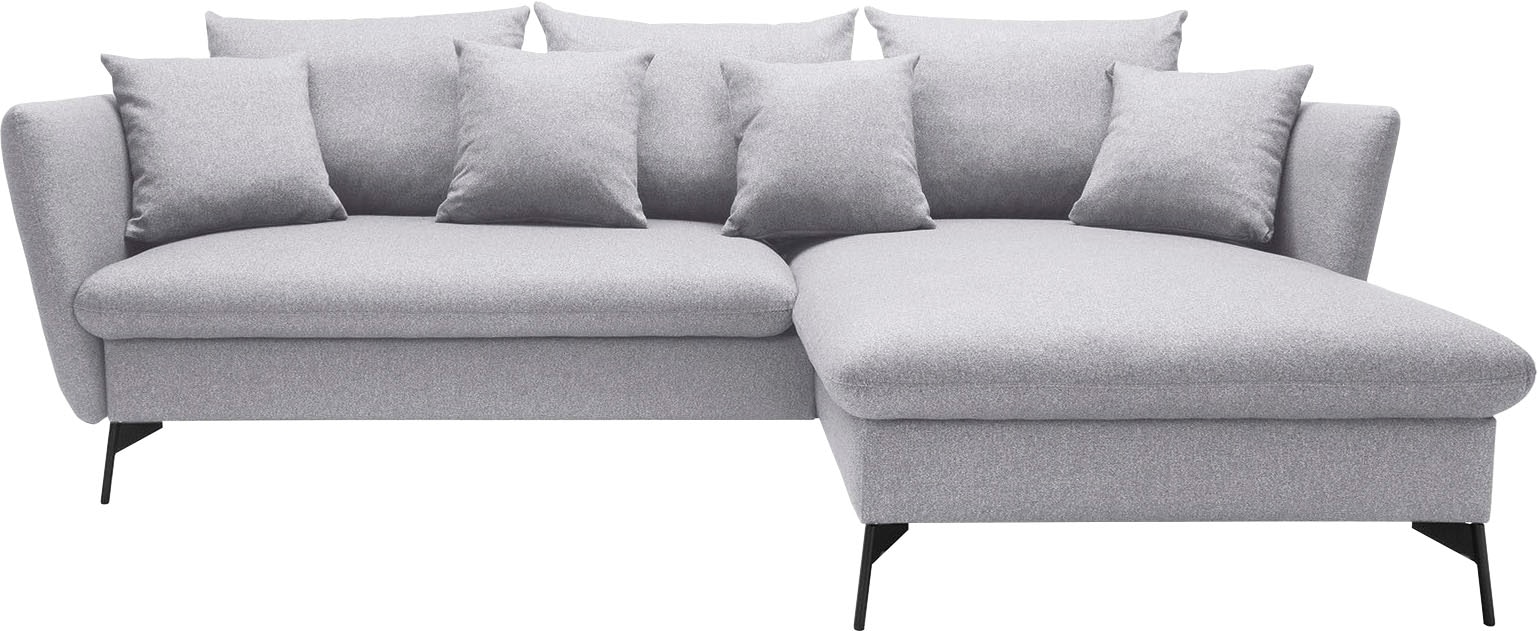 OTTO home Ecksofa "LIVORNO,258 cm, L-Form," Schlaffunktion u. Bettkasten (1 günstig online kaufen