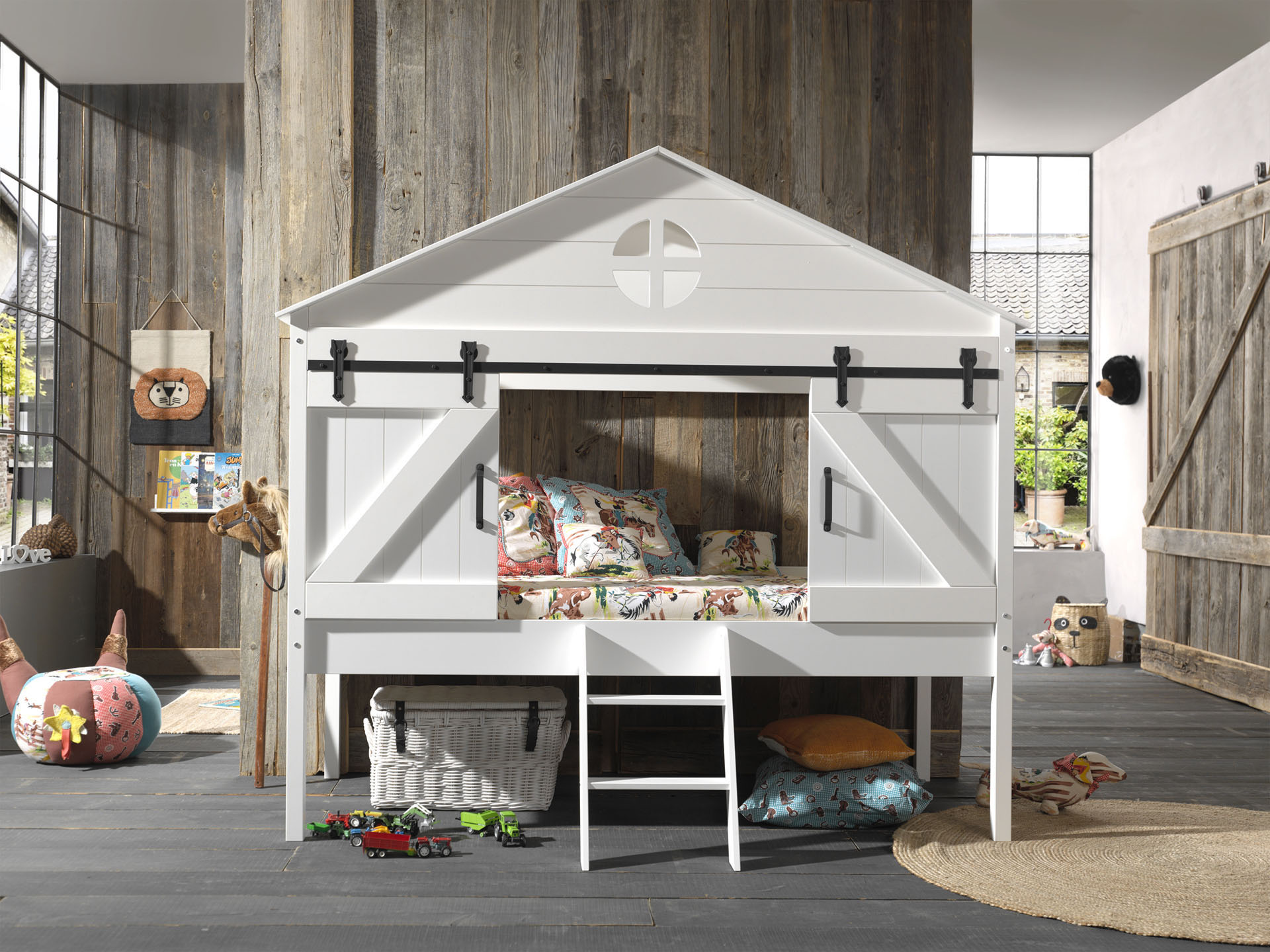 Cuckooland Barnie Mid Sleeper Barn Bed