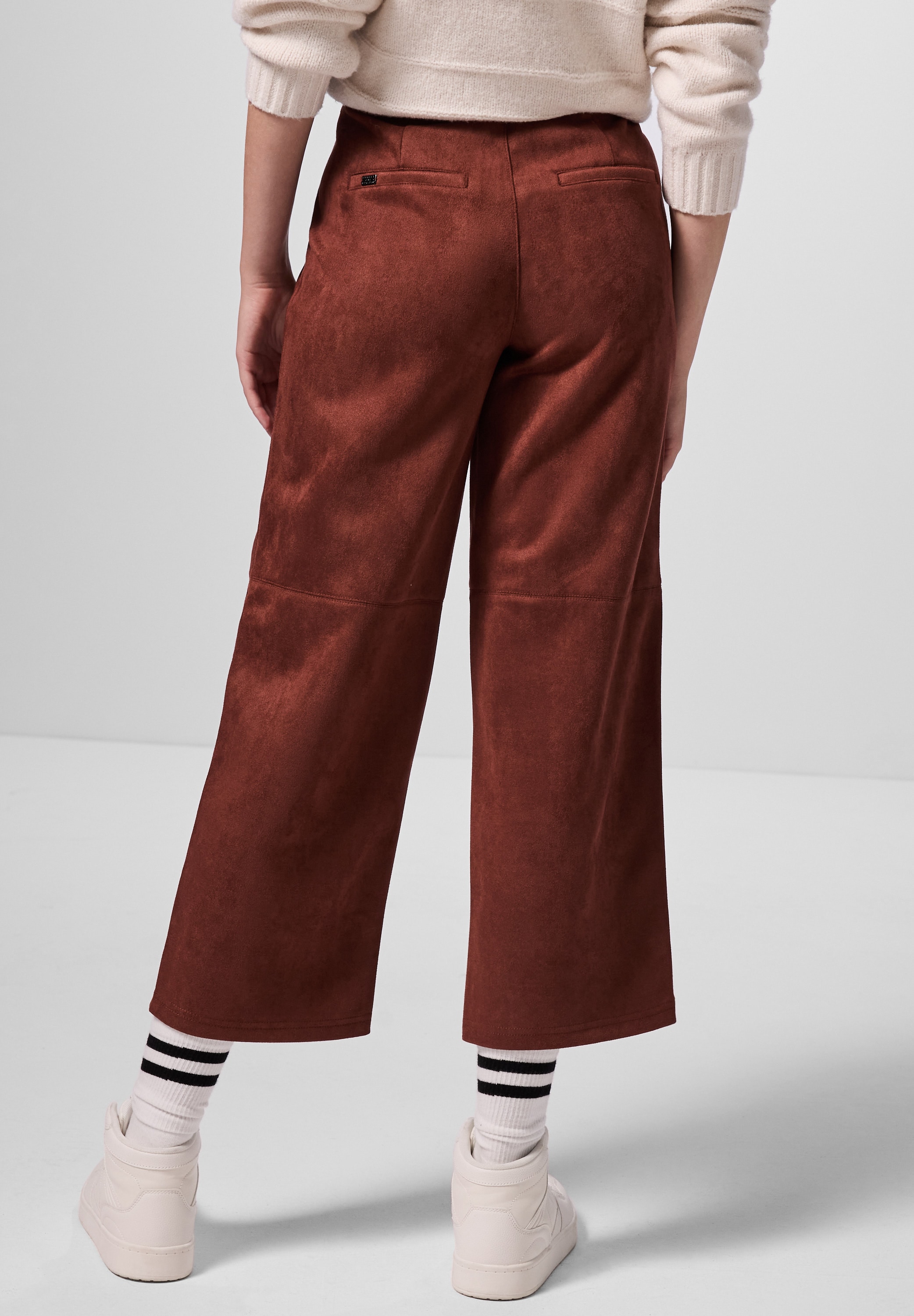 STREET ONE STUDIO Lederimitathose, High Waist
