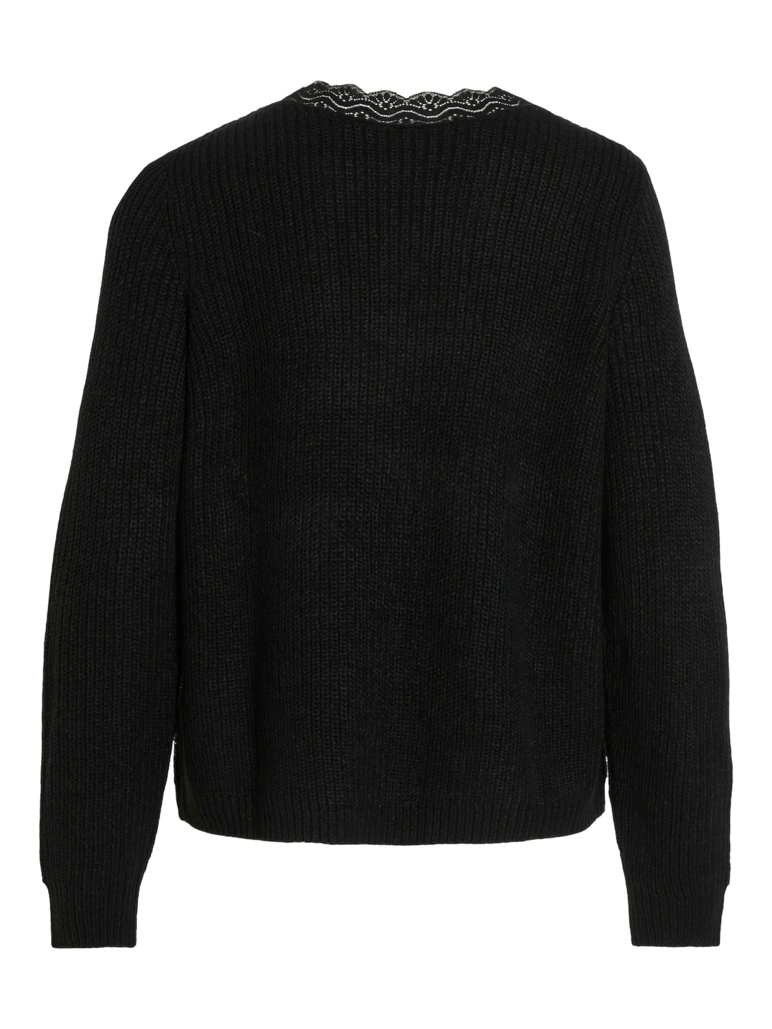 Vila V-Ausschnitt-Pullover »VILOU REV V-NECK L/S LACE KNIT TOP -NOOS«