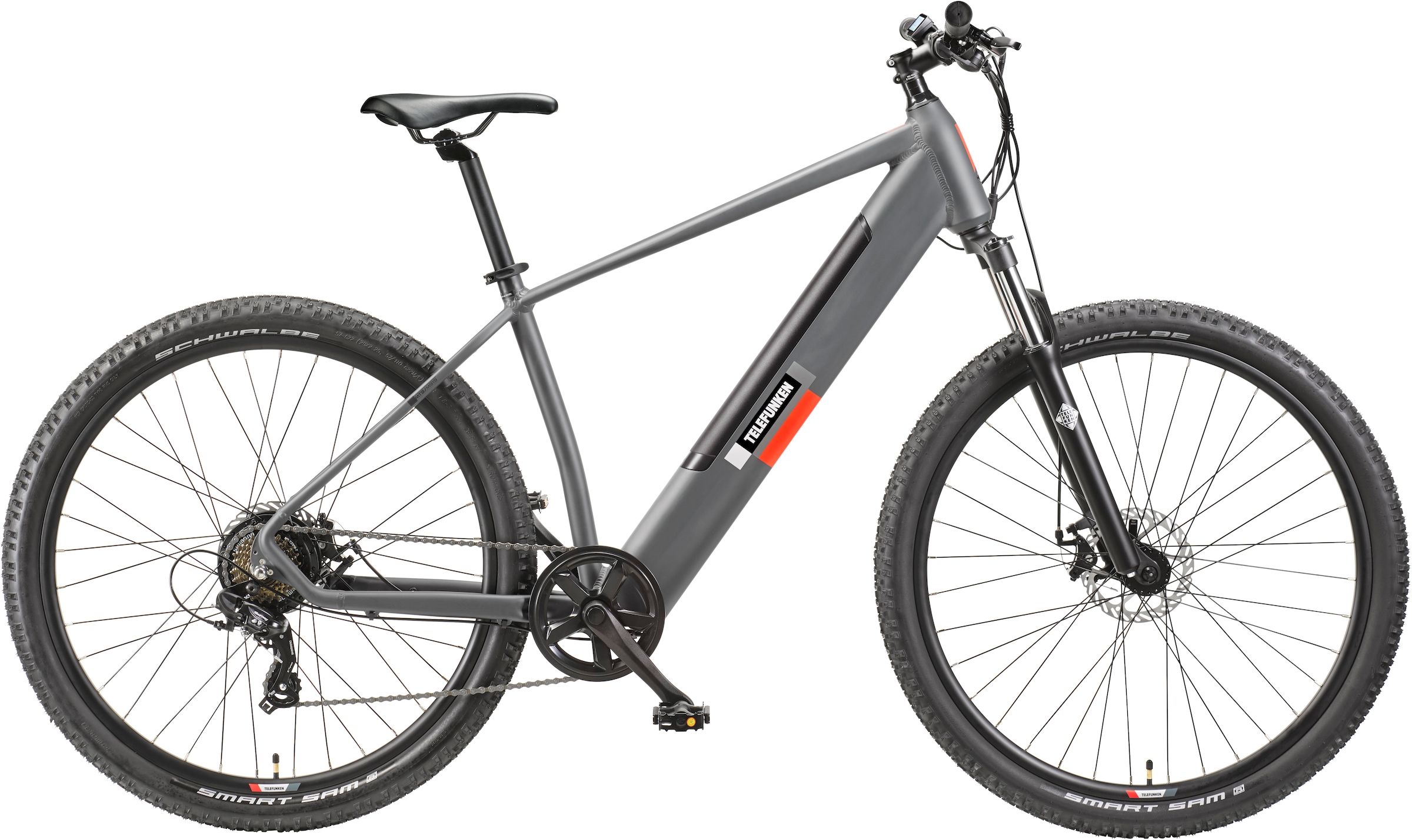 TELEFUNKEN E-Bike "E-MTB Aufsteiger M919", 48cm, 29 Zoll (73,66cm), schwarz, Elektrofahrräder, Pedelec, Elektrofahrrad, Damen u. Herren, E-MTB,