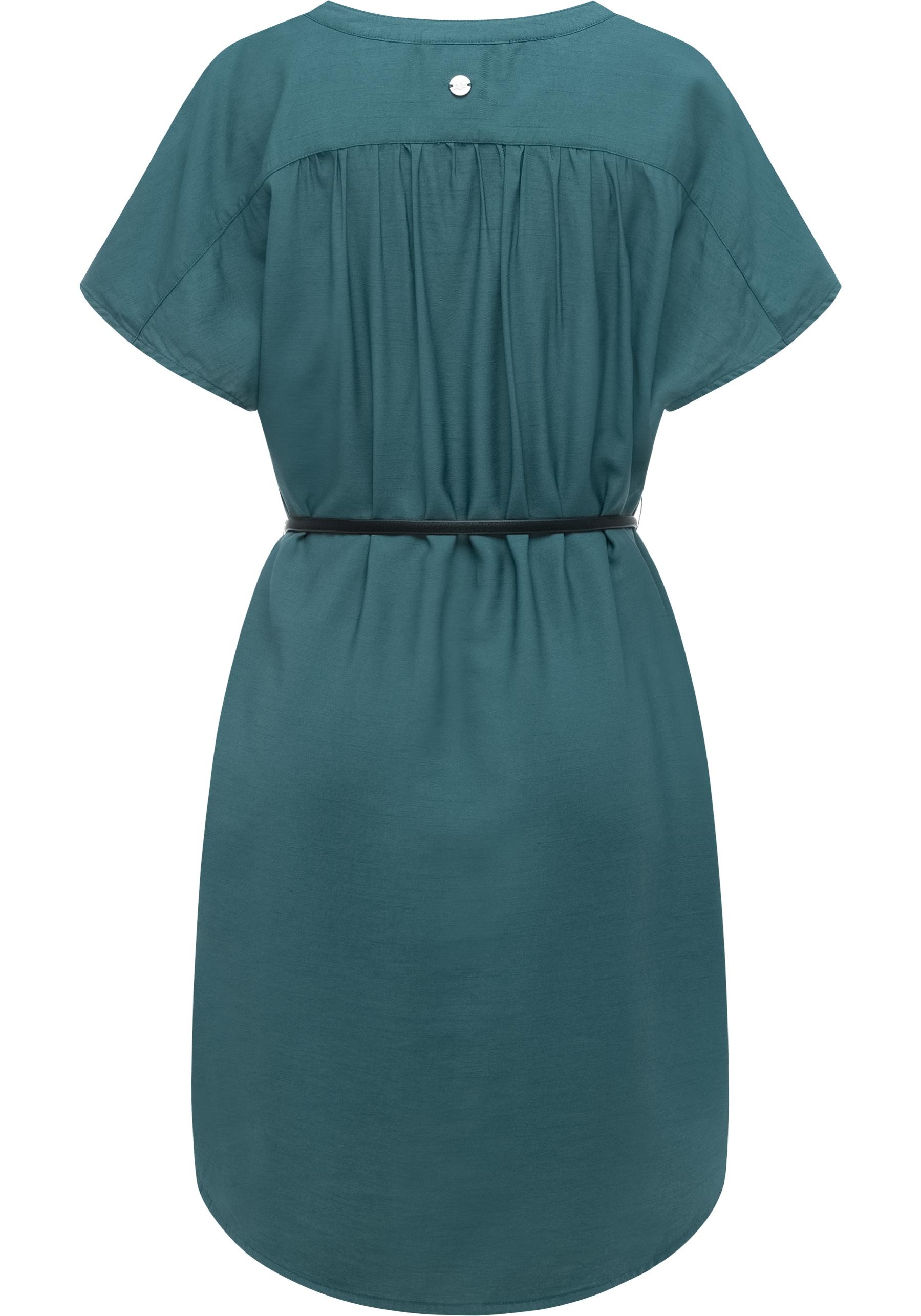 Ragwear Minikleid »Klarisa« Ohne Taschen Lockeres Oversize Sommerkleid mit Gürtel