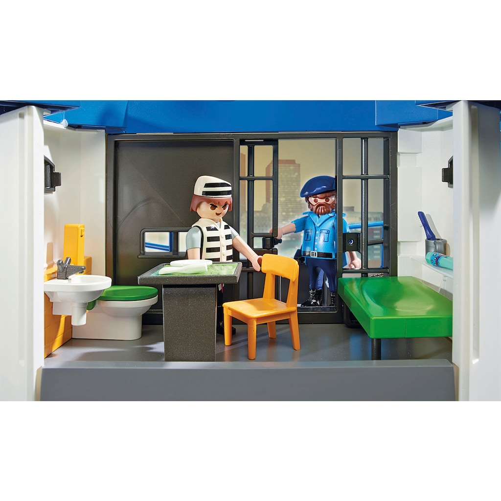 Playmobil® Konstruktions-Spielset »Polizei-Kommandozentrale mit Gefängnis (6872), City Action«, (256 St.)