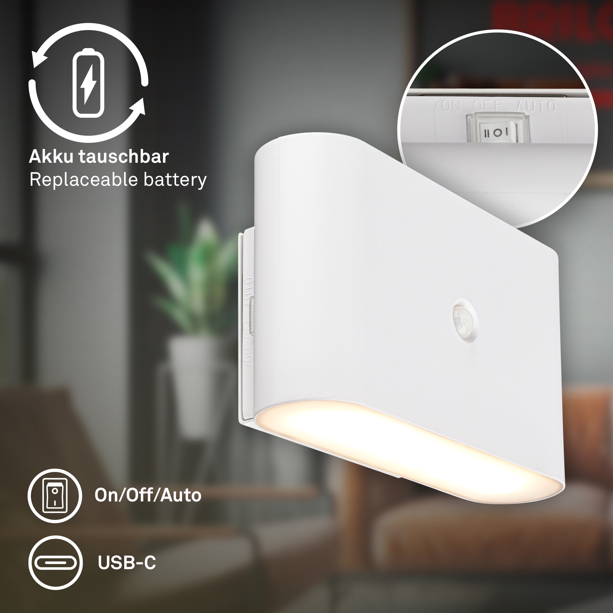 Briloner Leuchten LED Wandleuchte »CHET 3878016«