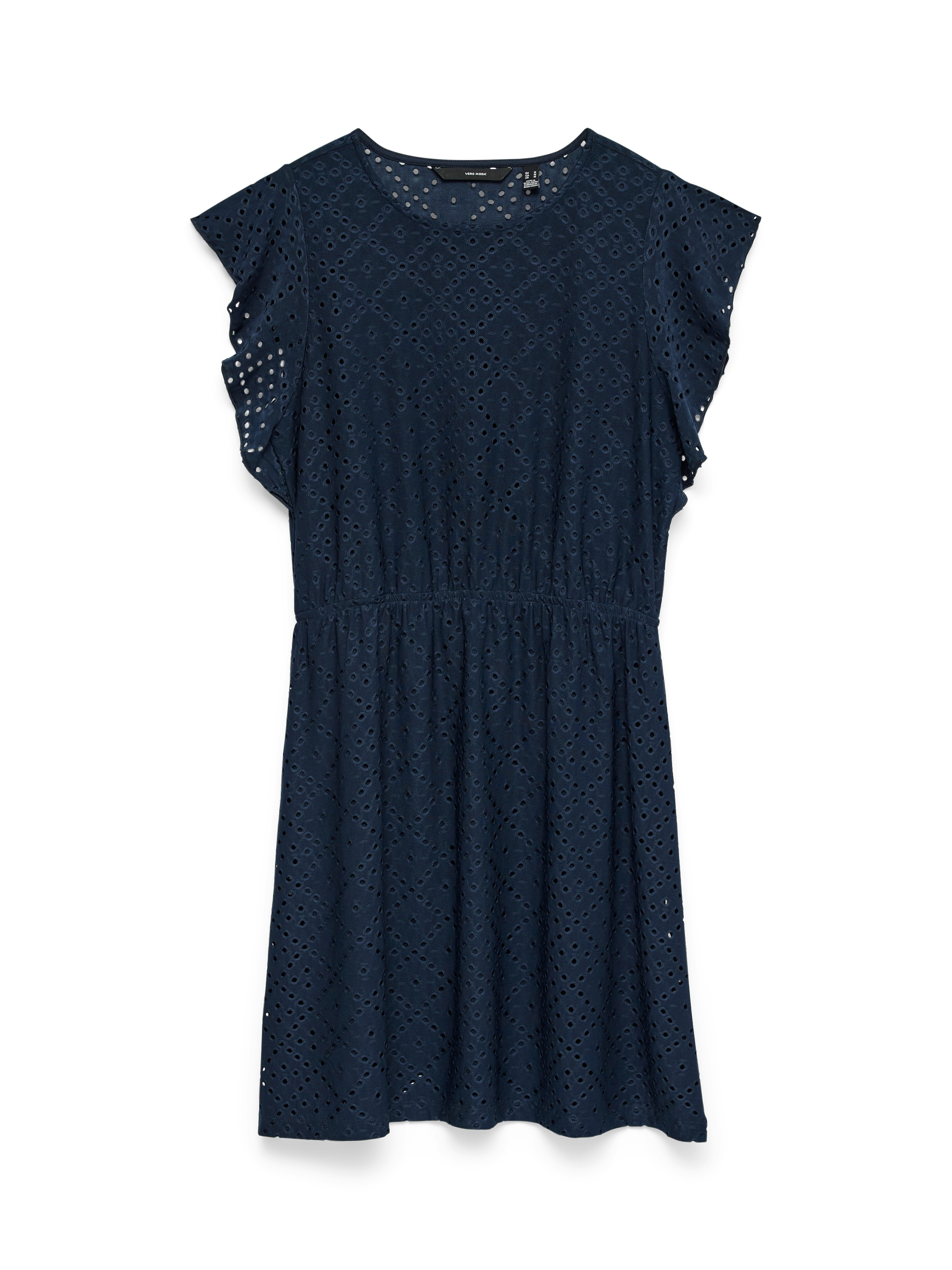 Vero Moda Minikleid »VMTASSA SL FRILL  SHORT DRESS JRS NOOS« Materialmix, regular fit