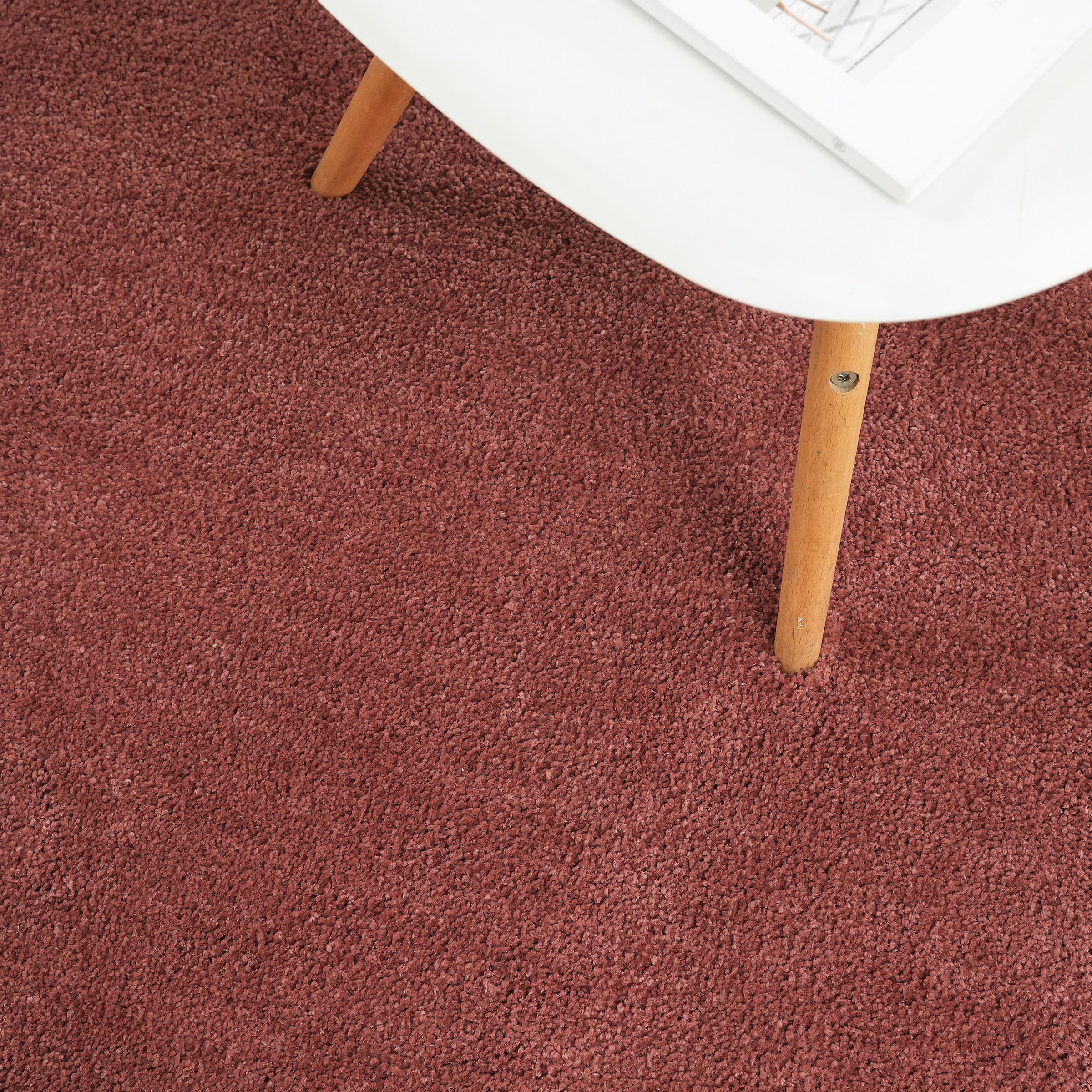 LeGer Home by Lena Gercke Hochflor-Teppich »Halrum, einfarbig, besondere Form, modern« U-förmig 25 mm Höhe organische Form, bean shape, kuschelig, Wohnzimmer, Schlafzimmer