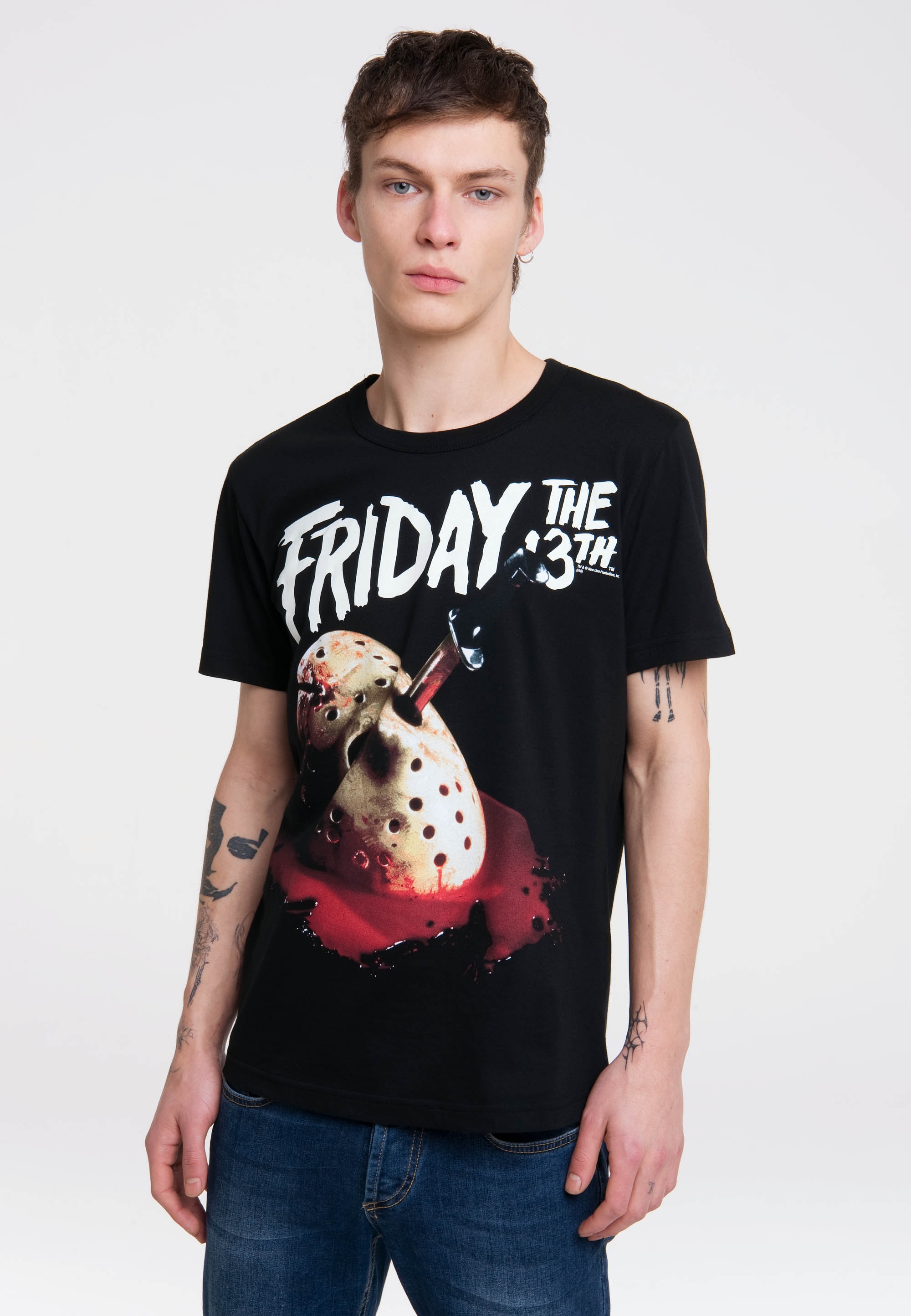 LOGOSHIRT T-Shirt »Friday The 13th«, mit coolem Motiv