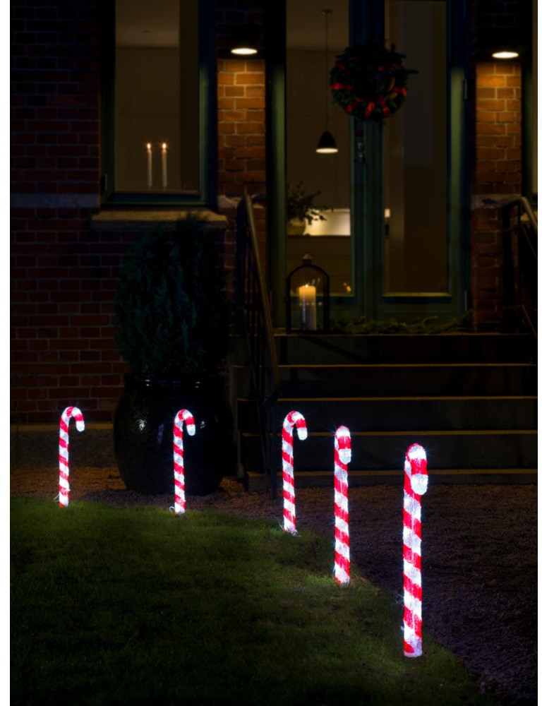 Schneider LED Dekoobjekt »Zuckerstange«, Weihnachtsdeko rot aussen