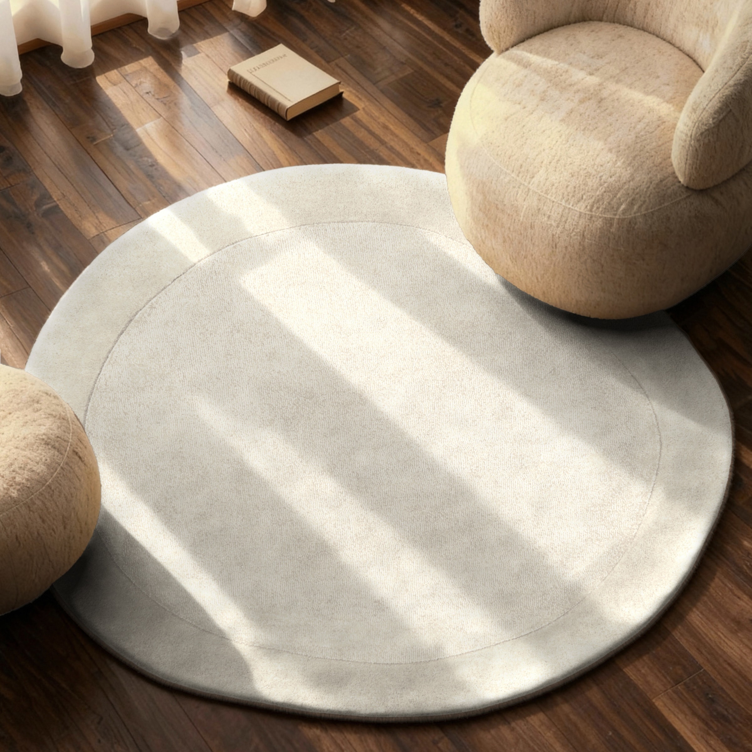 Villeroy & Boch Teppich "Wollteppich Kari" rund 17 mm Höhe Handgewebt, Woll günstig online kaufen