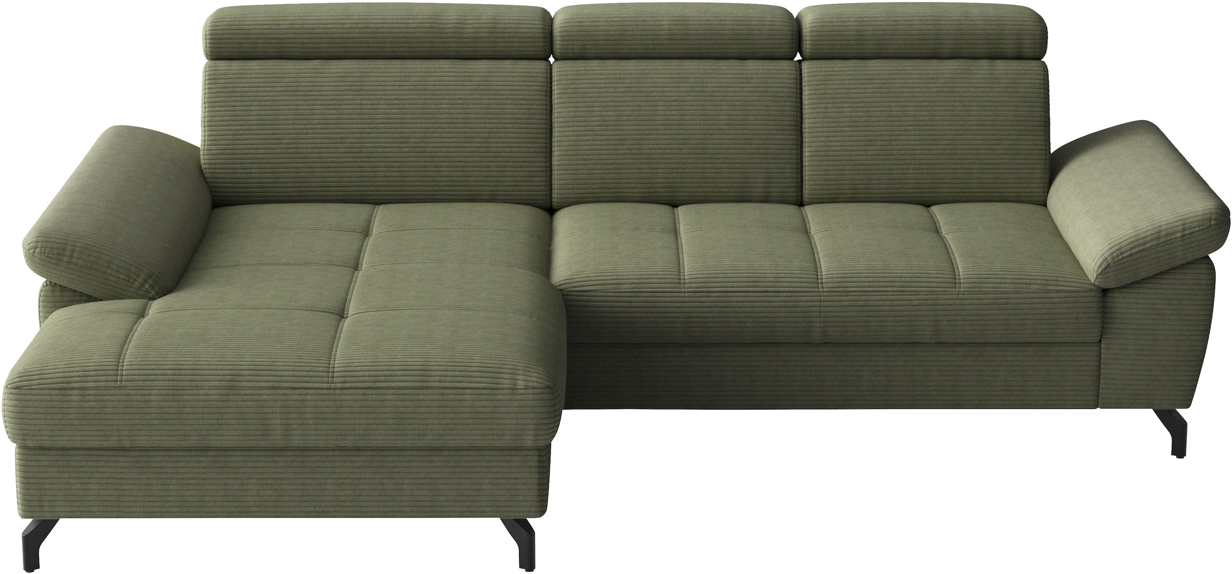 sit&more Ecksofa "Vanity, L-Form, B: 264 cm," Inkl.Sitz-,Kopf-und Armteilverstellung