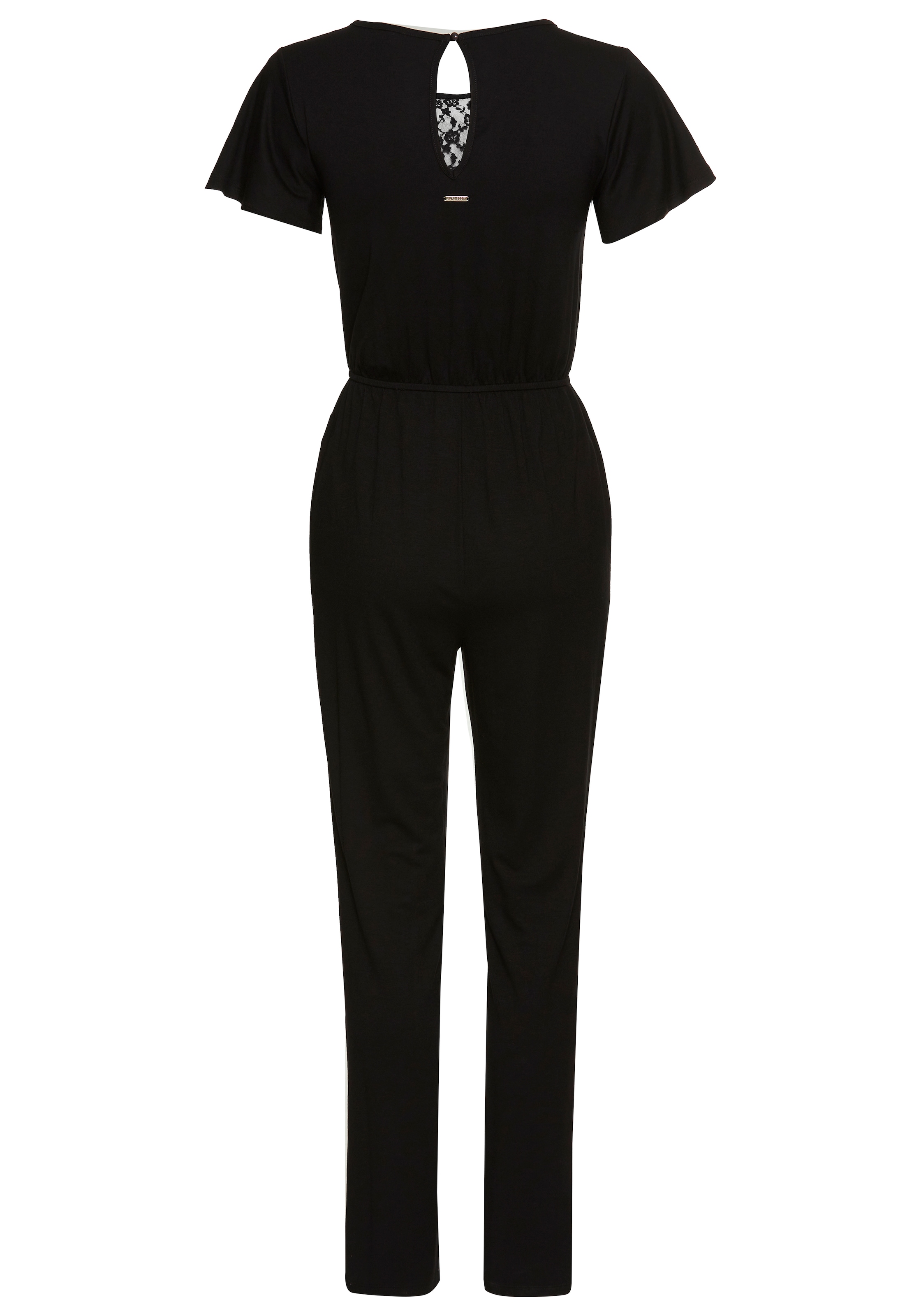 Laura Scott Jumpsuit, mit Spitzeneinsatz & bequemen Gummizugbund - NEUE KOLLEKTION