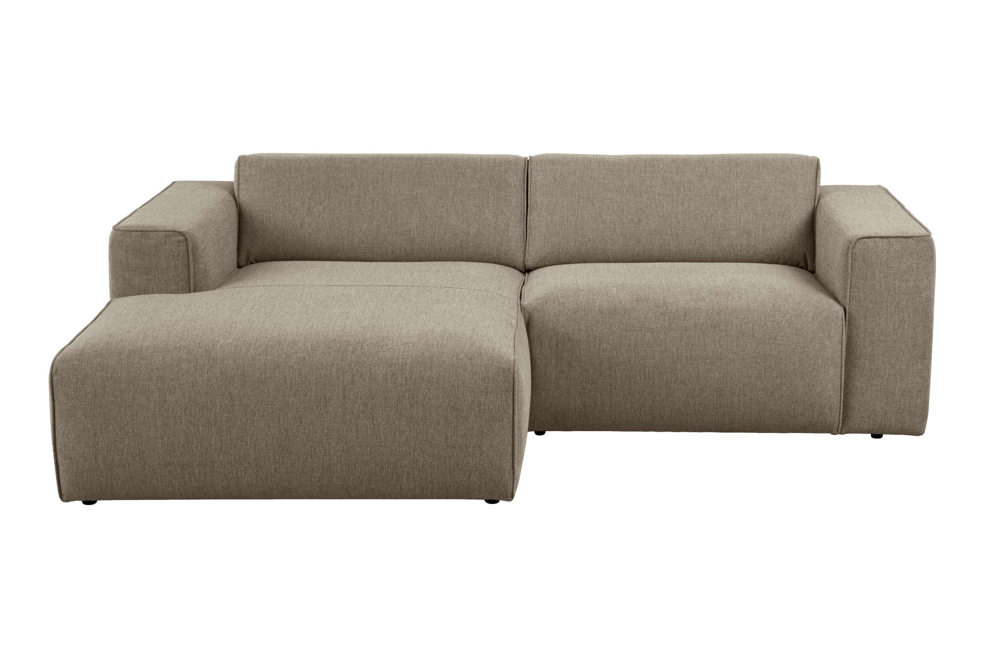 Home affaire Ecksofa "Noord mit Kedernaht, Breite 234 cm, L-Form" Cord, Str günstig online kaufen