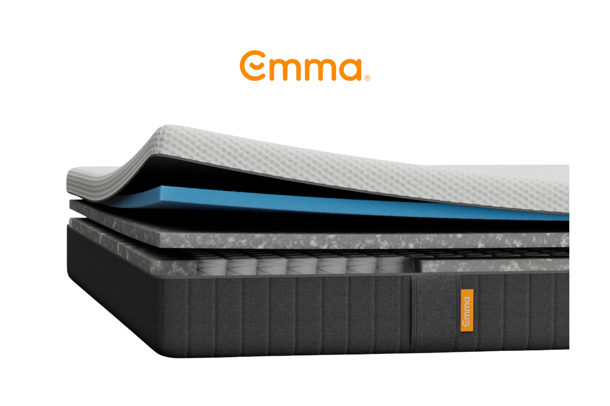 Emma Hybridmatratze »NEUHEIT: Emma Original Lite Matratze« 22 cm hoch 1 Stk. tlg. 3-Zonen-Federn, Airgocell®-Schaum, atmungsaktiv, waschbar, 22 cm.