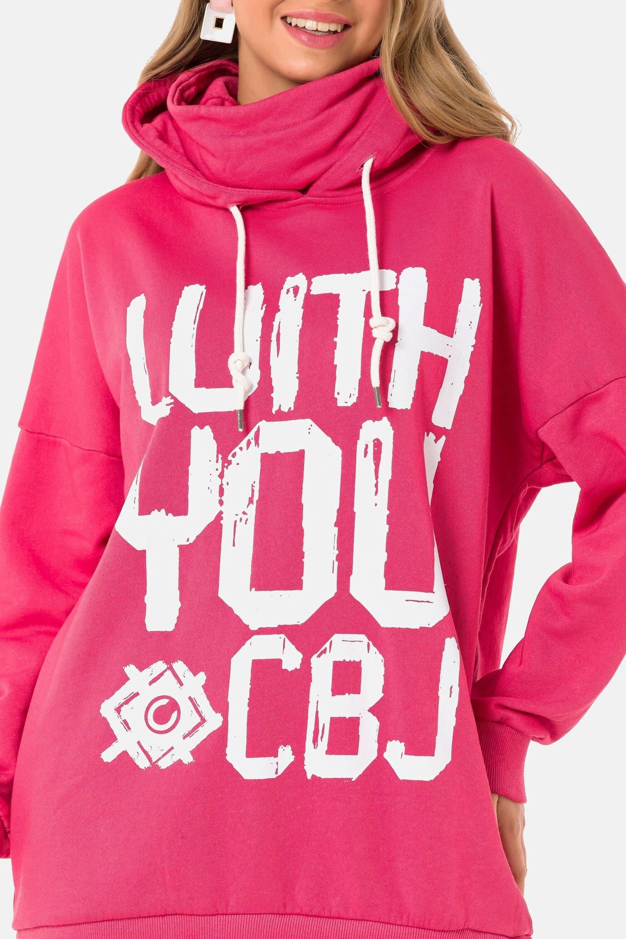 Thumbnail - Cipo & Baxx Hoodie "Sweatshirt", 1 Stk. mit coolem Markenprint und Loop-Schal, WL345
