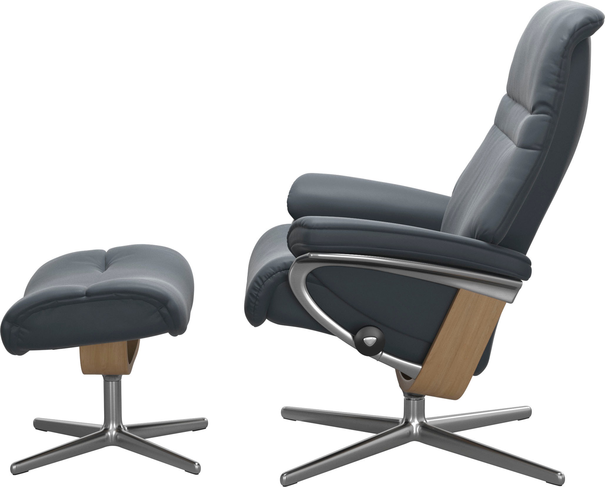 Stressless® Fußhocker »Sunrise«, mit Cross Base, Größe S, M & L, Holzakzent Eiche