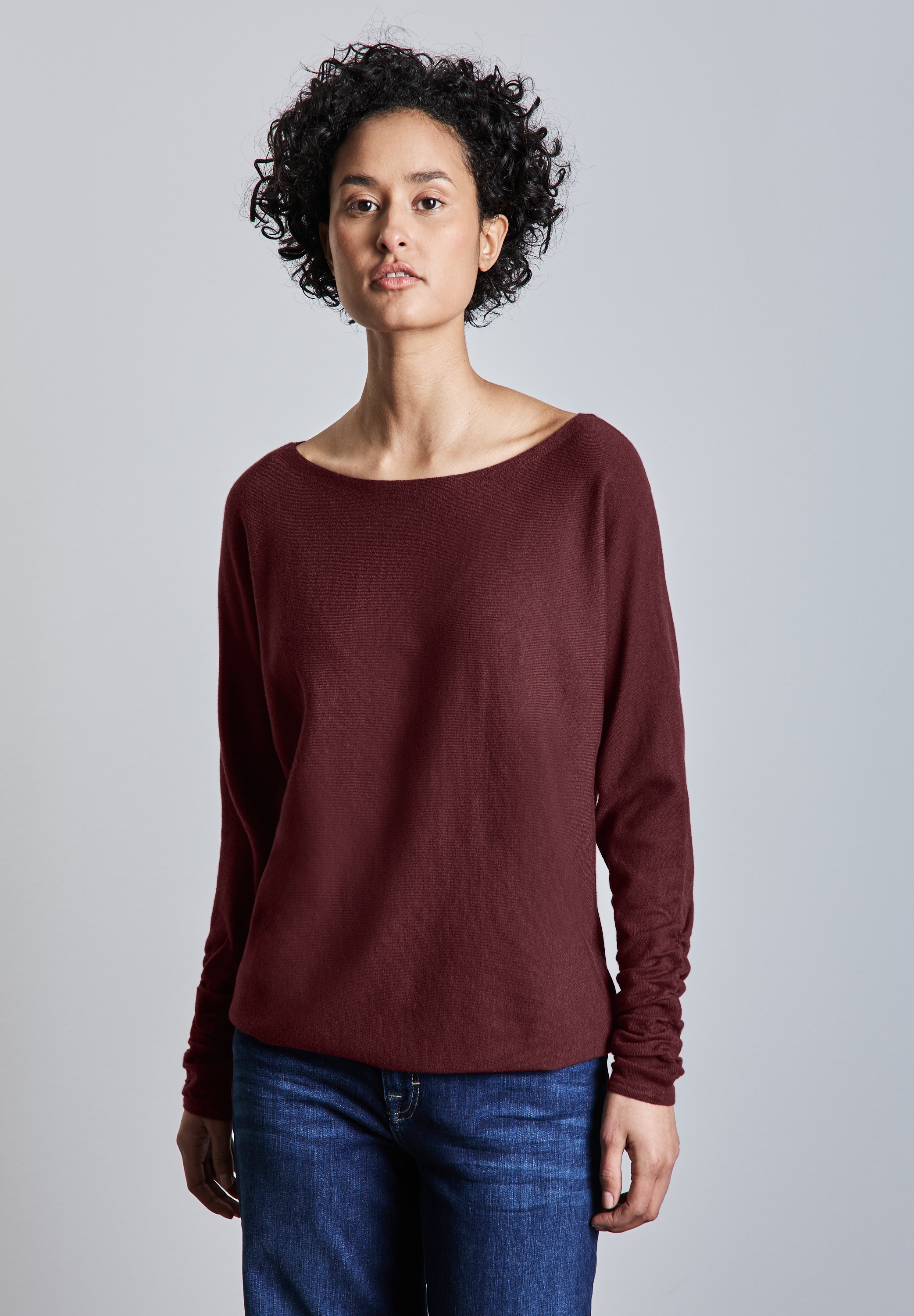 STREET ONE Strickpullover, aus softem Materialmix