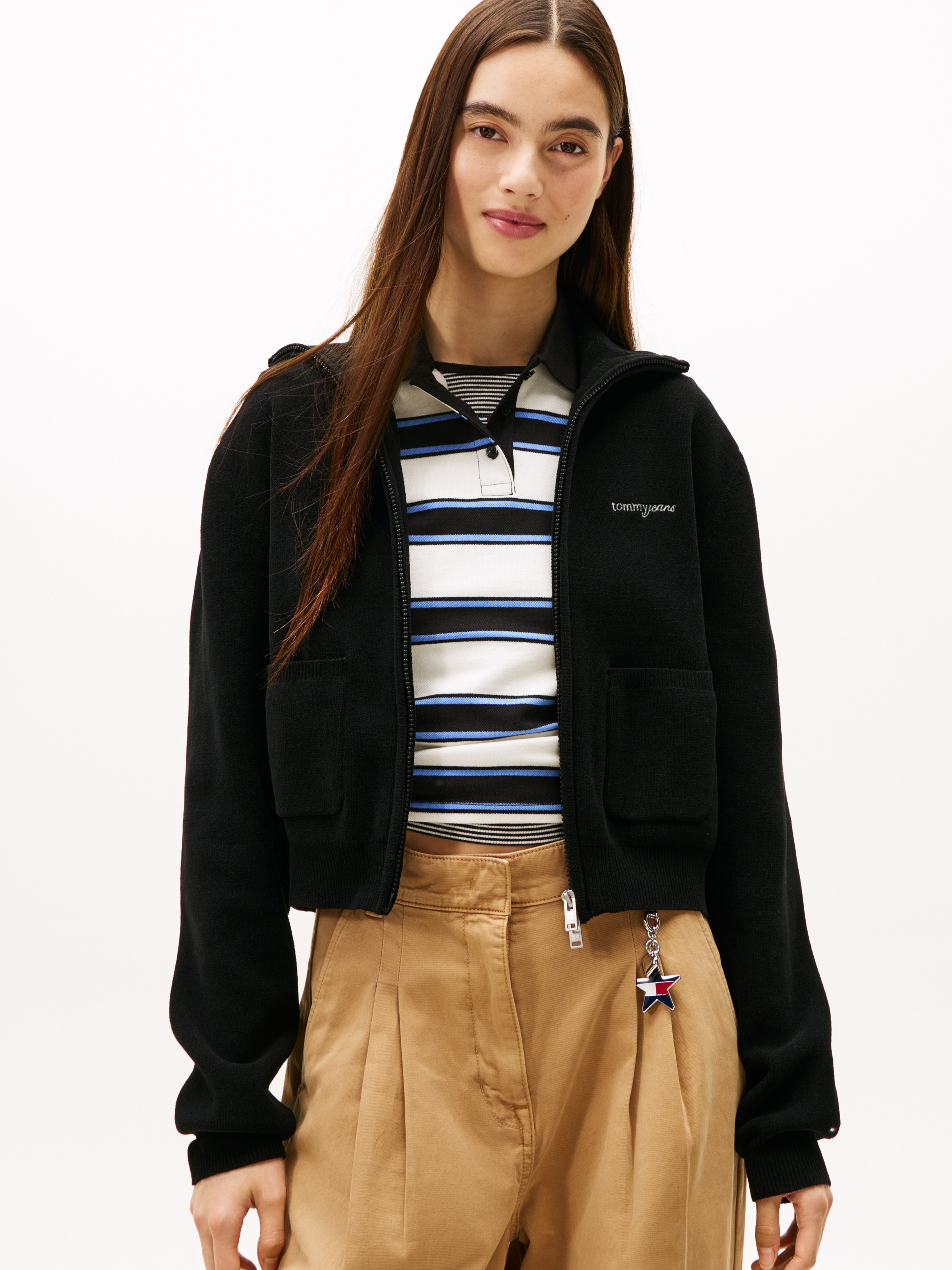 Tommy Jeans Strickjacke »TJW COZY SCRIPT CARDIGAN«