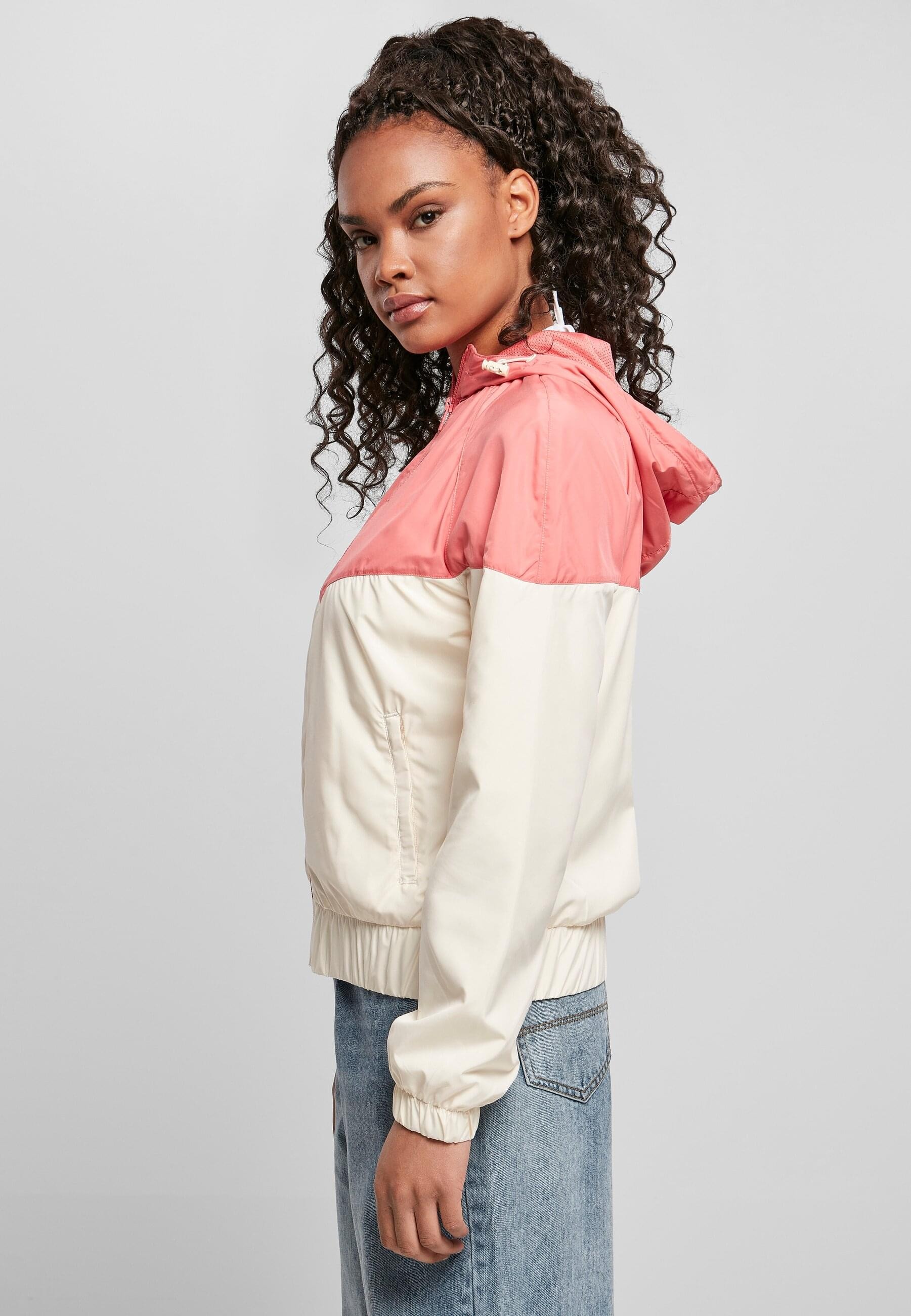 URBAN CLASSICS Anorak »Urban Classics Damen Ladies Arrow Windbreaker«, (1 St.), mit Kapuze
