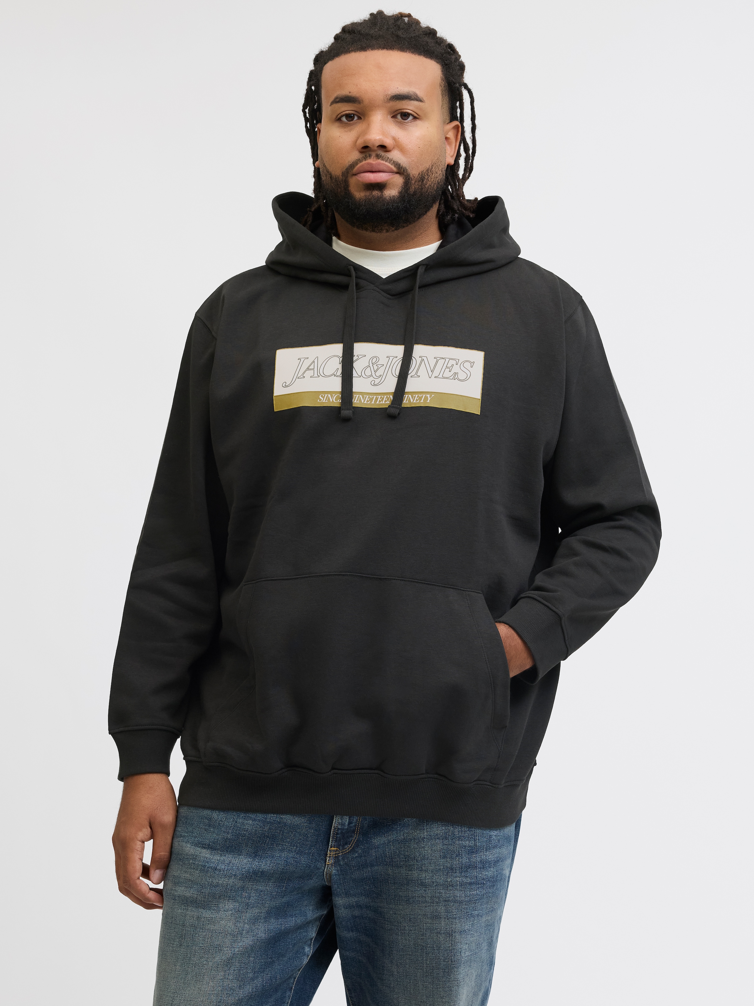 Jack & Jones PlusSize Kapuzensweatshirt "JORINWOOD BLOCK BRANDING SWEAT HOO günstig online kaufen