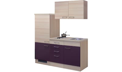 Flex-Well Küche »Focus«, Gesamtbreite 160 cm, mit Einbau-Kühlschrank, Kochfeld und... kaufen