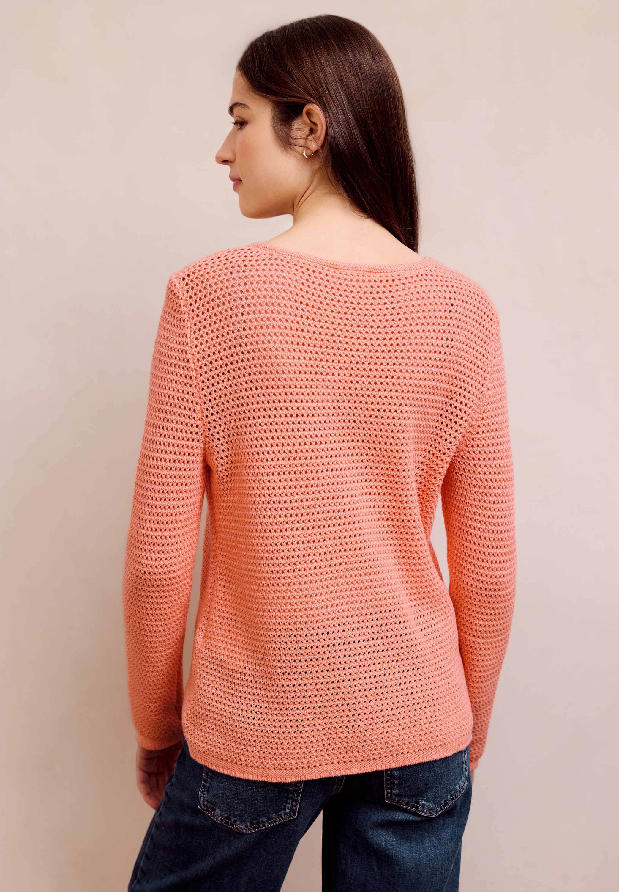 STREET ONE STUDIO Strickpullover aus reiner Baumwolle