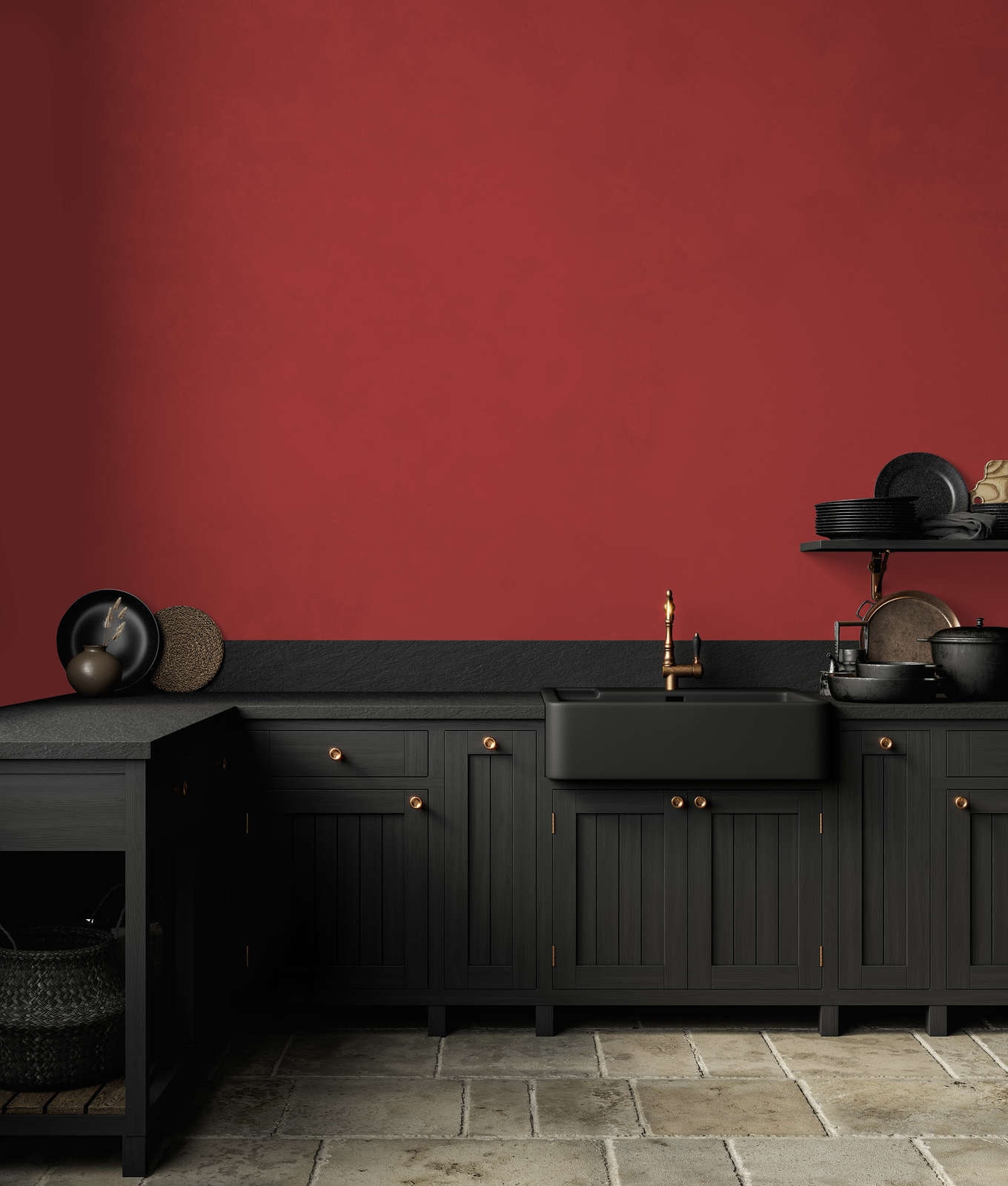 A.S. Création Wandfarbe »Premium Innenwandfarbe PURO Tuchmatt varied red« ideal für Wohnzimmer, Schlafzimmer, Flur und Küche, Farbwelt Rot