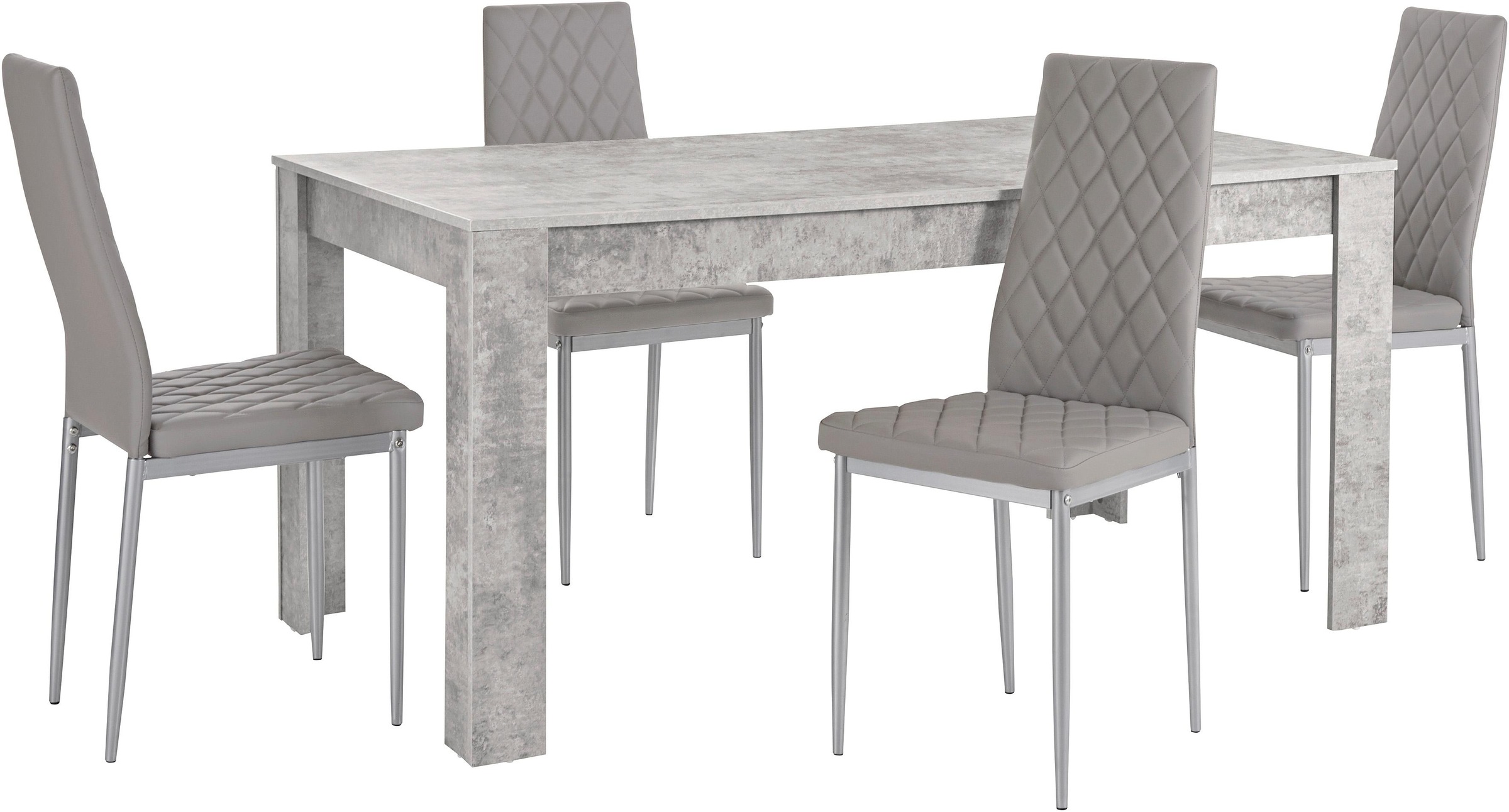 INOSIGN Essgruppe "Lynn160/Brooke" Set, 5 Stk. tlg. Tisch mit 4 Stühlen günstig online kaufen