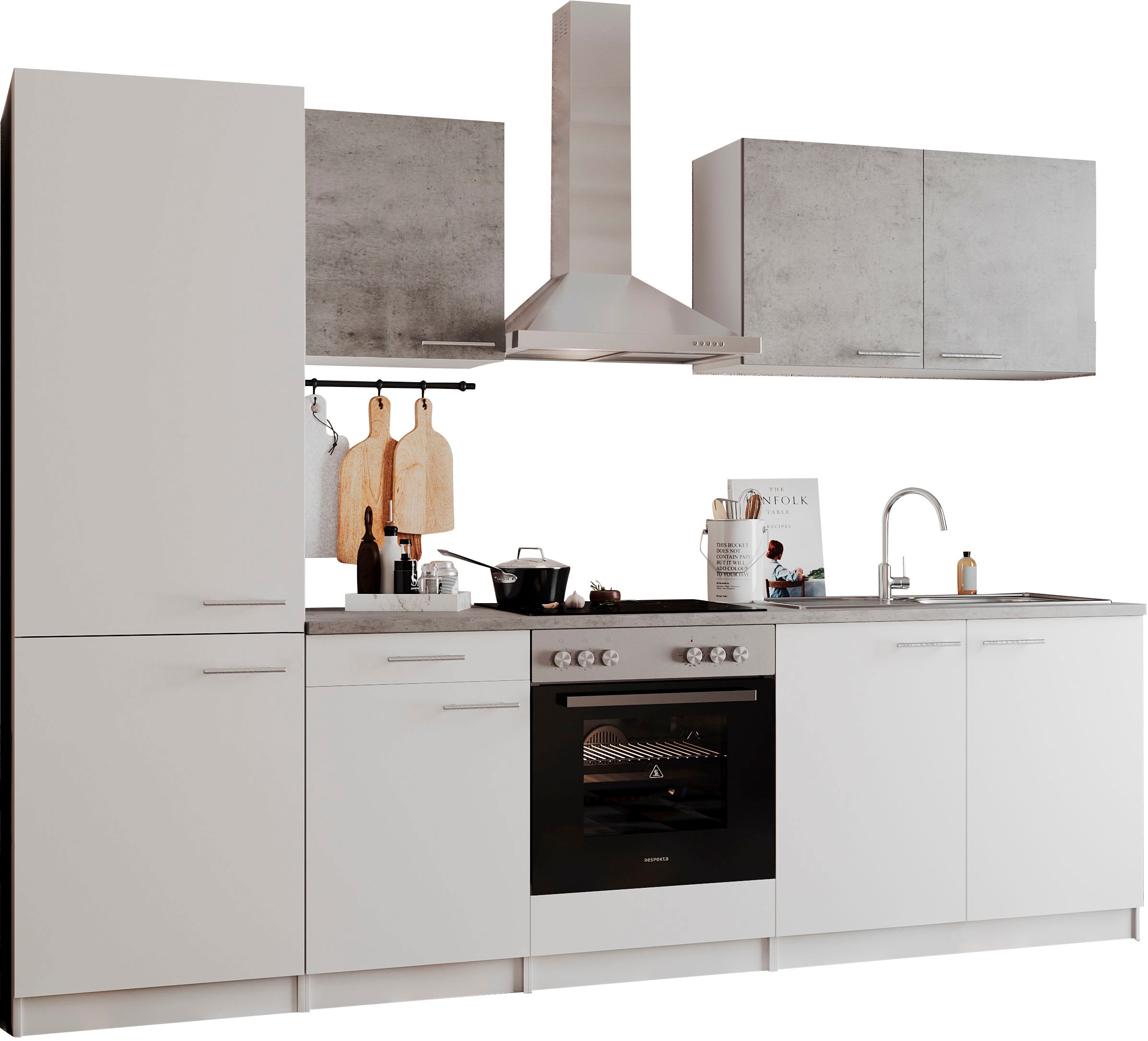 RESPEKTA Küchenzeile "Malia" Breite 270 cm, mit Soft-Close, in exklusiver K günstig online kaufen