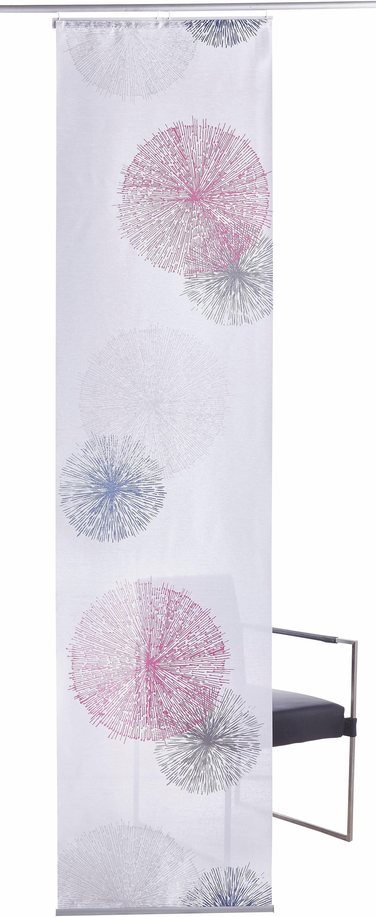 HOME WOHNIDEEN Schiebegardine "RAWLINS" Klettband 1 Stk. tlg. HxB: 245x60, günstig online kaufen