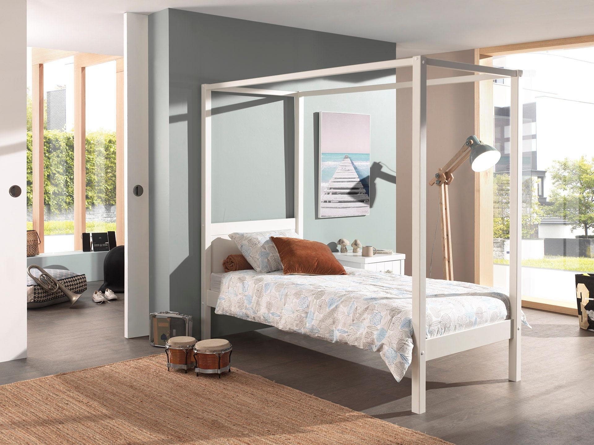 Vipack Himmelbett, (Made in Europe), wahlweise mit Textil-Set