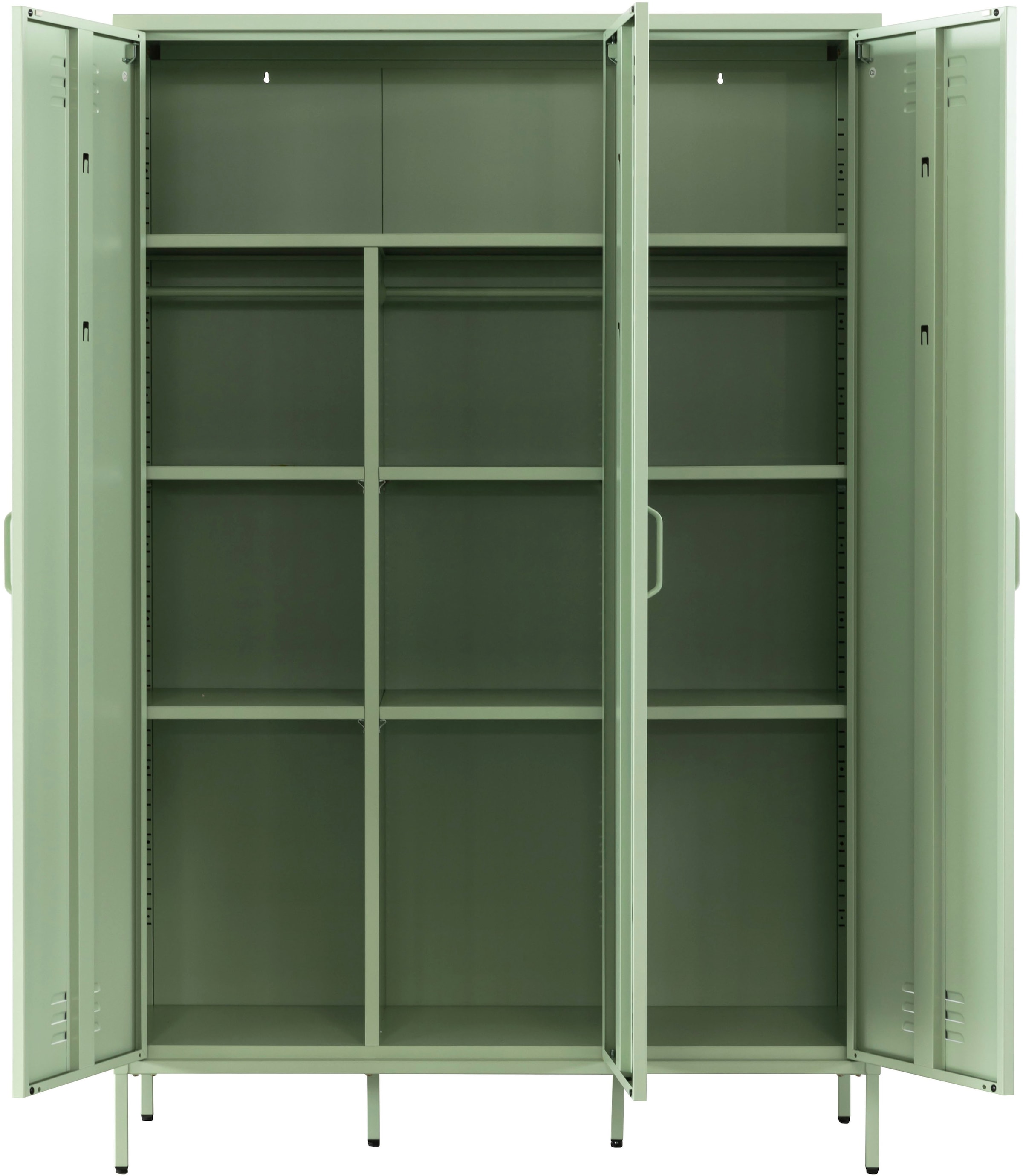 OTTO home Kleiderschrank »Siena Schrank Spind Metallschrank mit 3 Türen« Ideal für jeden Wohnraum - Trendsetter,  Zeitloser Schlafzimmerschrank Garderobe Multischrank