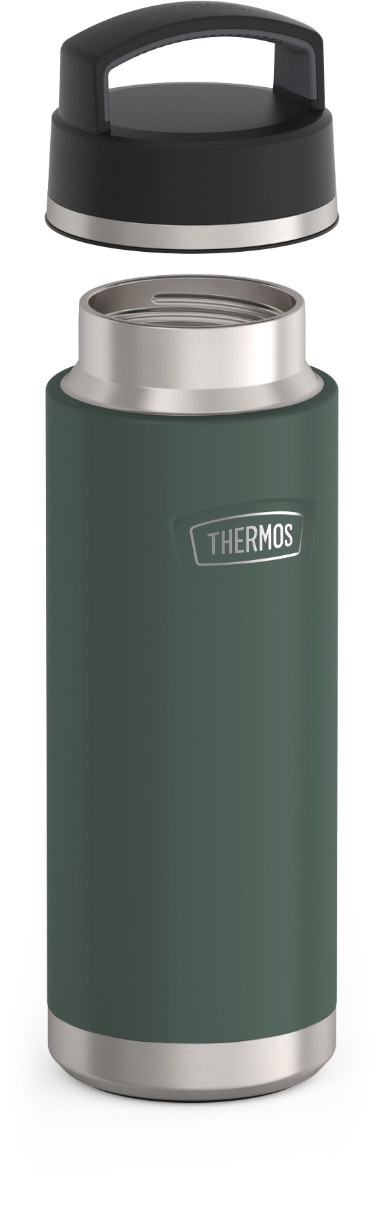THERMOS Isolierflasche »ICON BEVERAGE BOTTLE, Edelstahlkörper, spülmaschinenfest«, (1 tlg.), 0,71l, 18h heiß & 24h kalt, extra große Öffnung, absolut dicht
